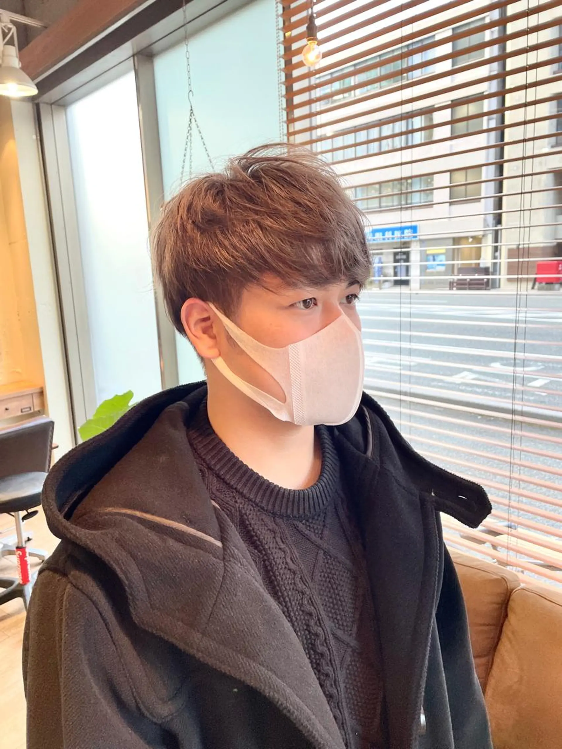 ショート カラー ショート/ボブ/ メンズ/縮毛矯正のヘアスタイル