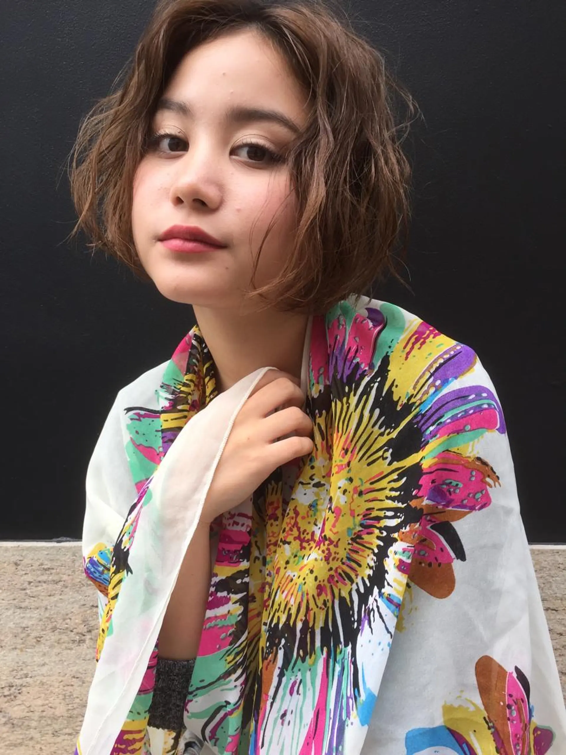 ショート ミディアム セミロング ロング カラー パーマ ヘアアレンジ メンズ キッズ ネイル マツエク・マツパ ボブ 韓国風×透明感カラー 髪質改善オタベシンヤのヘアスタイル