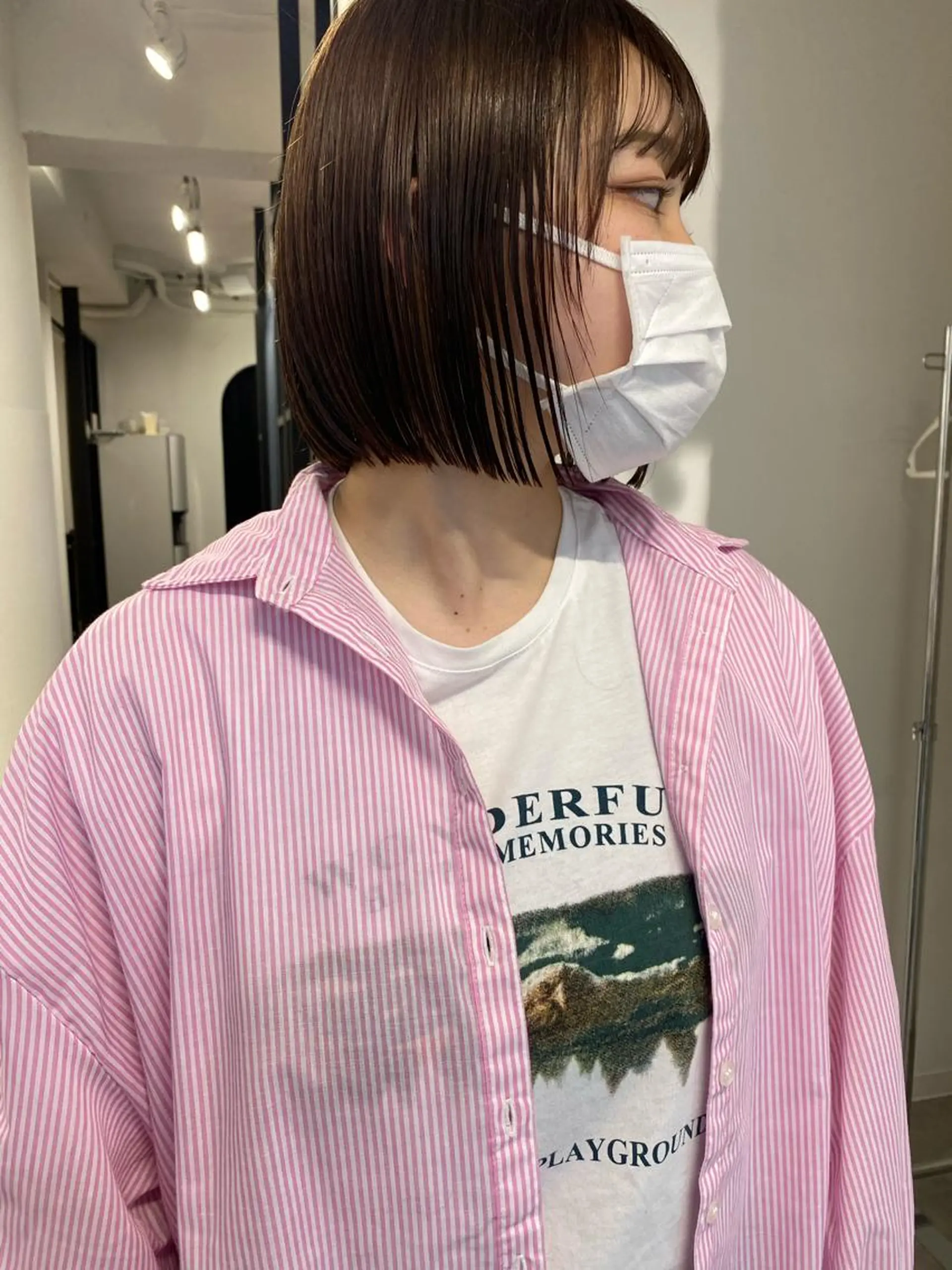 ショート カラー カット ヘアカラー トリートメント センターパート/ 暖色カラーayuのヘアスタイル