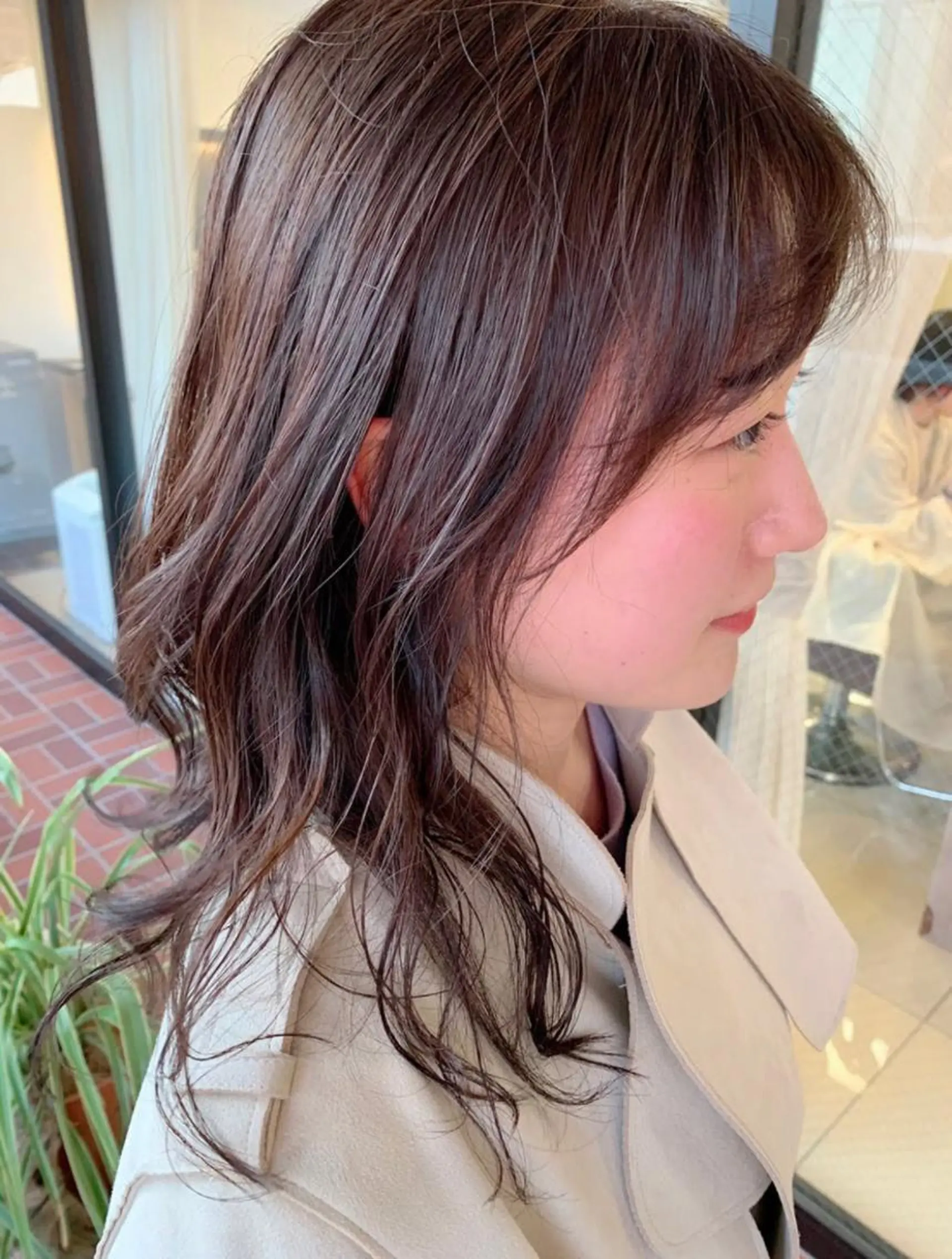 セミロング 髪質改善・縮毛・ 艶髪カラー　Maruのヘアスタイル