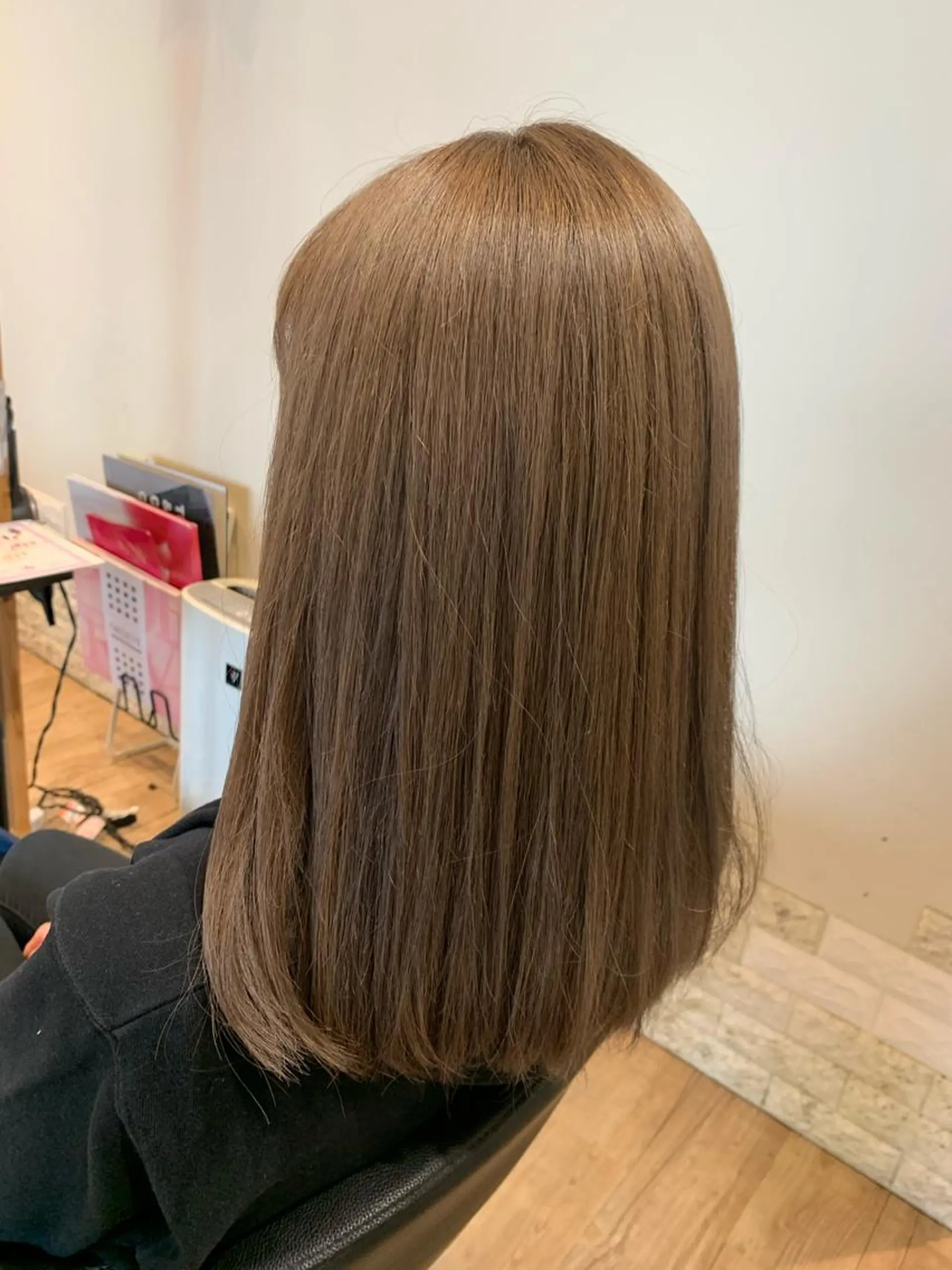 ミディアム カラー ブラウンカラー ヘアカラー 大久保 隆蔵のヘアスタイル