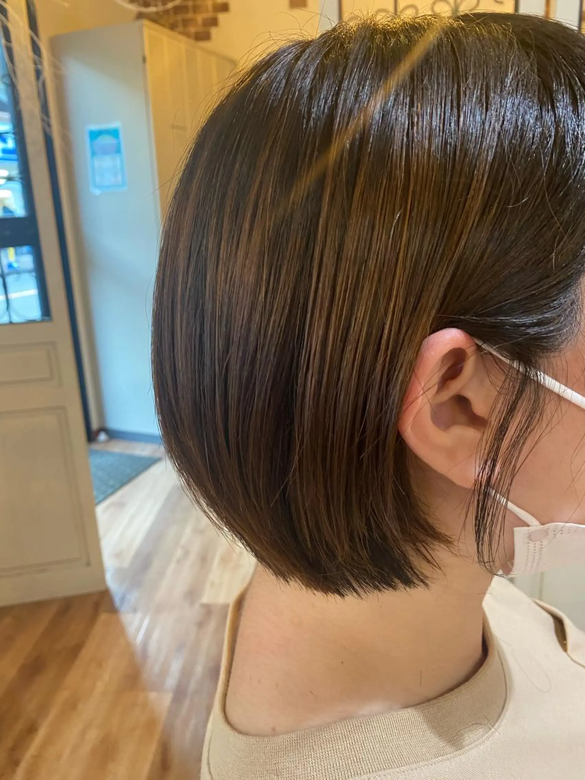 ショート ボブ 顔周りカット🍑 Zina難波 Akiのヘアスタイル