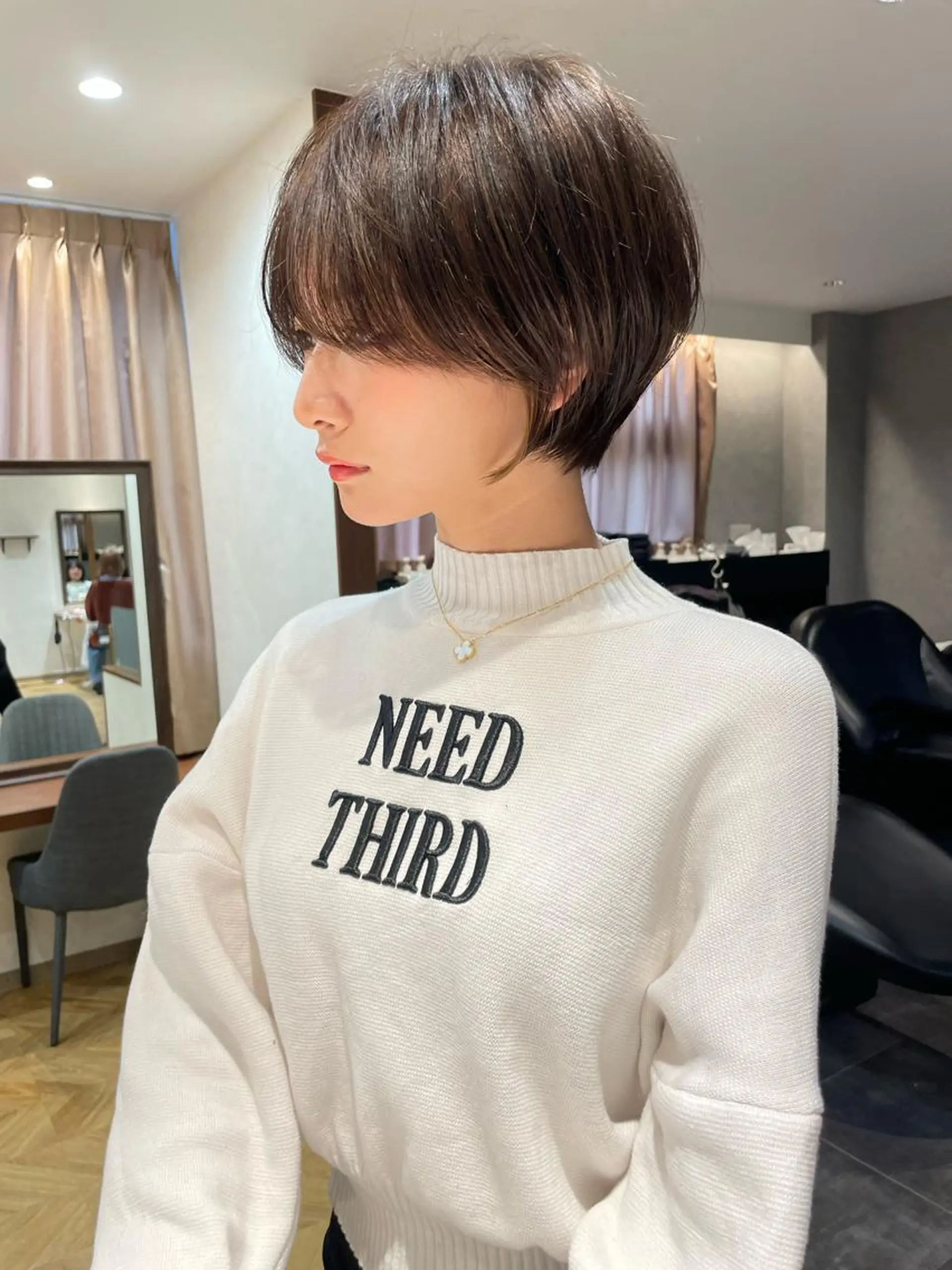 ショート カラー ショートボブ ブルーカラー ボブ 顔周りカット ショートヘア Aster 店長 れおん✂️のヘアスタイル