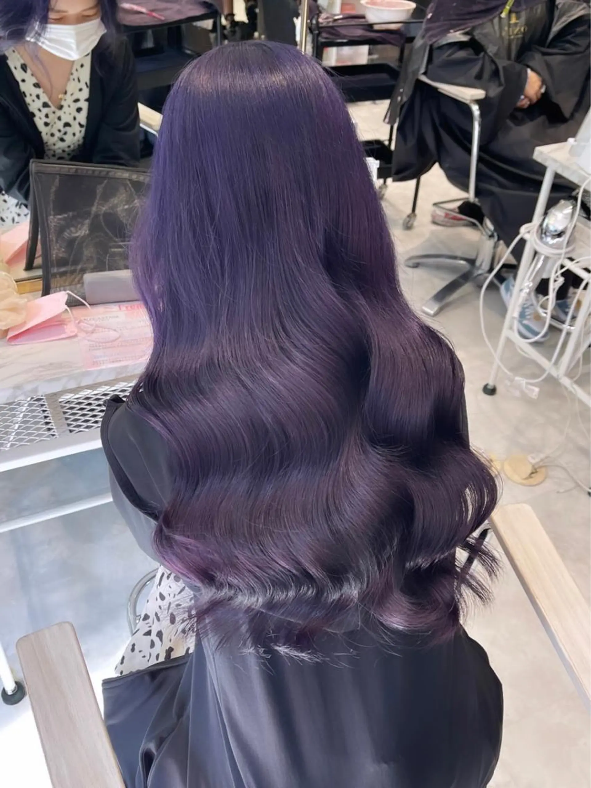 ロング カラー パーマ ヘアアレンジ メンズ キッズ ネイル マツエク・マツパ アイブロウ 🎀韓国レイヤー YURINA🎀のヘアスタイル