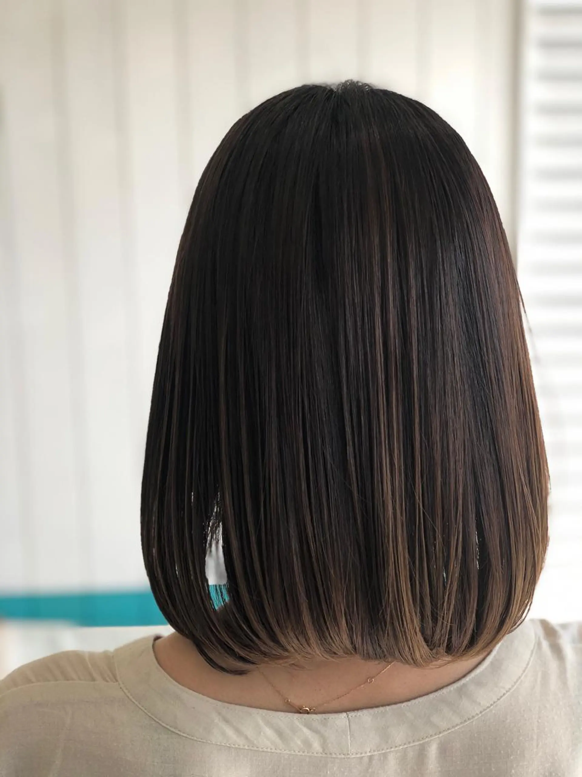 セミロング 髪質改善 トリートメント Snaly カラー特化ページのヘアスタイル