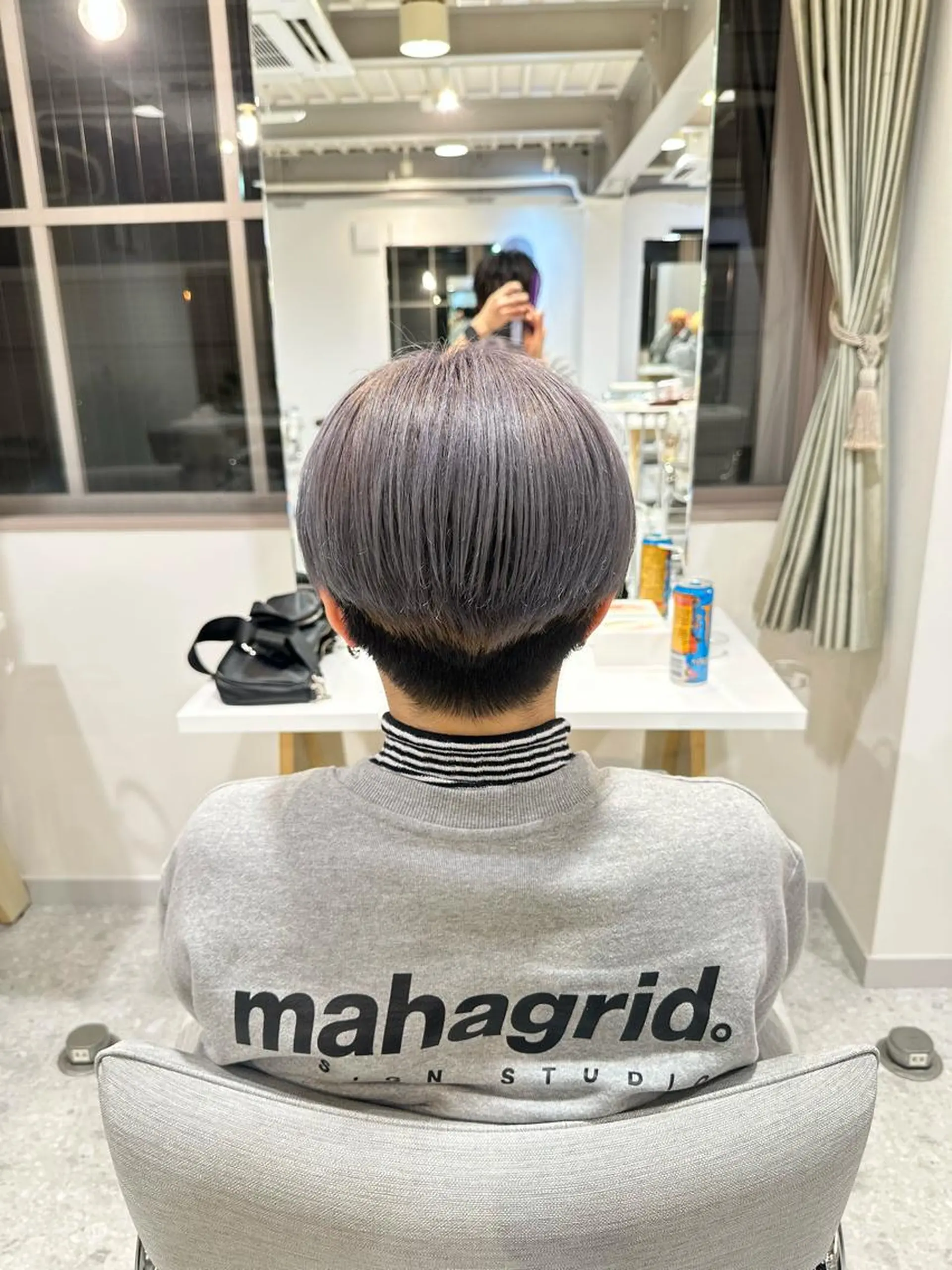 ショート カラー パープルカラー 馬渕 拓海のヘアスタイル