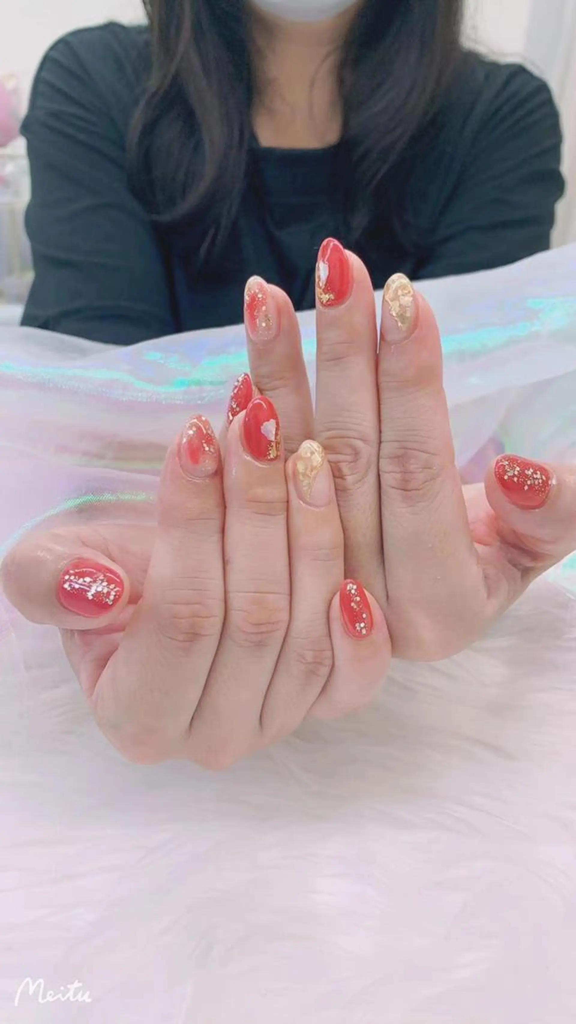 ネイル ハンドネイル 🦋ネイルサロン ブラン🌈ゆりのネイルデザイン