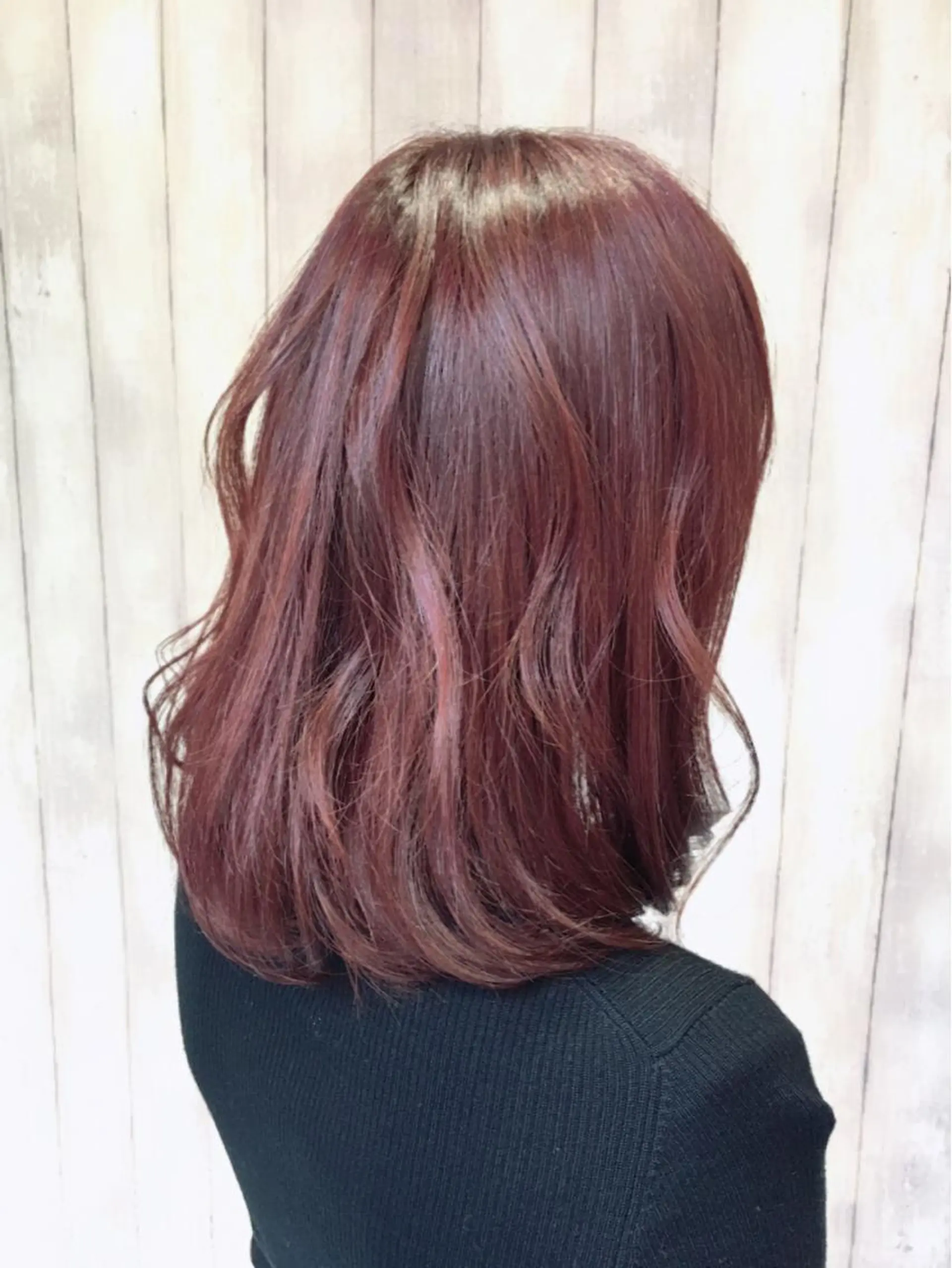 カラー ピンクカラー トップスタイリスト 小澤純一のヘアスタイル