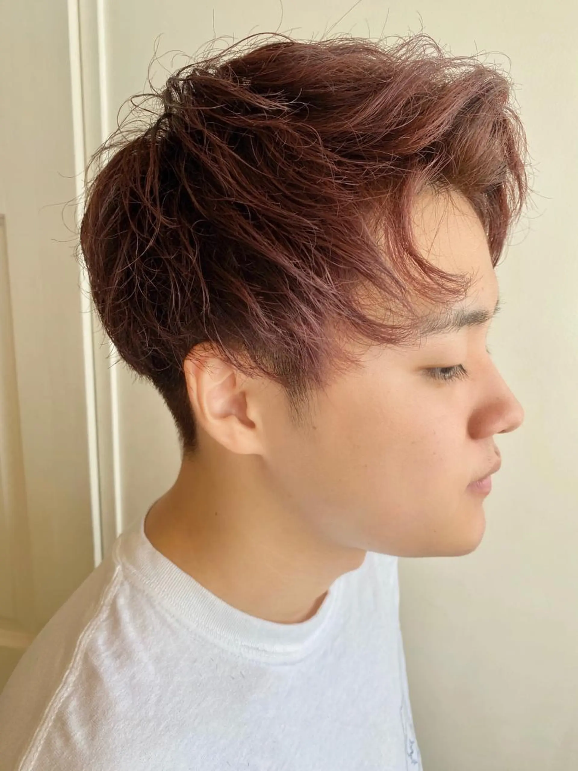 カラー メンズ ダブルカラー salowin渋谷kitaya park前所属・RIKA韓国ヘア/く びれヘア/上品カラーのヘアスタイル