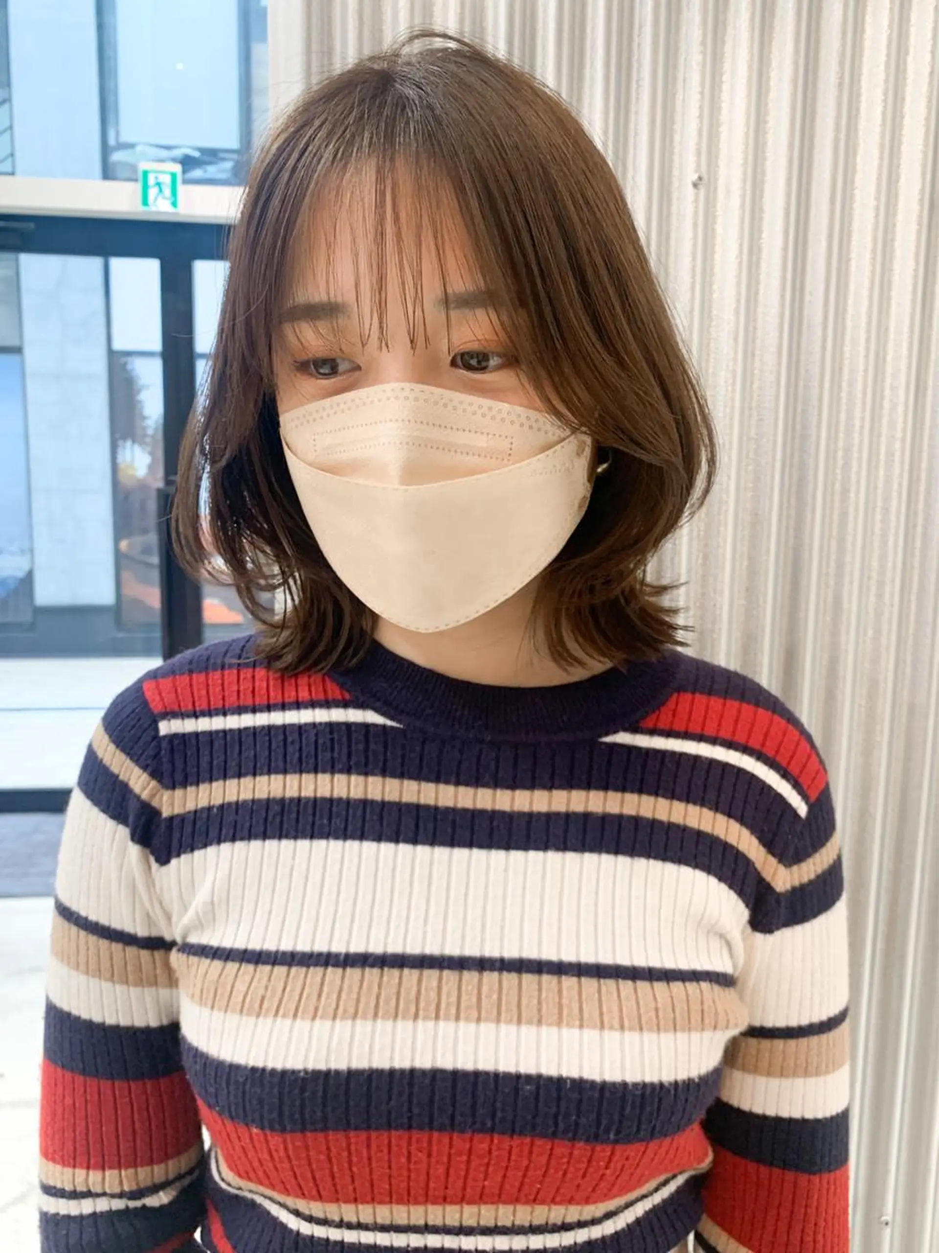 ミディアム カラー ヘアアレンジ くびれヘア カット トリートメント yuka .のヘアスタイル