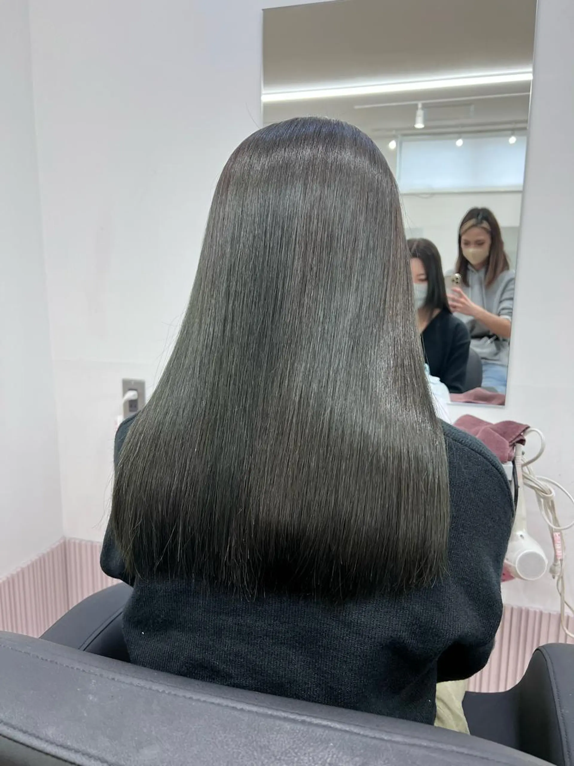 セミロング カラー ヘアアレンジ 髪質改善 トリートメント ✨カチモリ✨レイヤー 韓国ヘア🇰🇷ゆいのヘアスタイル