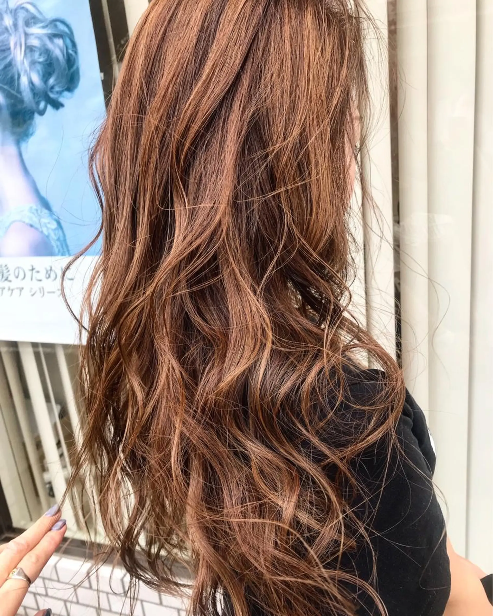 ロング ロング カット ヘアカラー HBLディプロマ所有 AZUSAのヘアスタイル