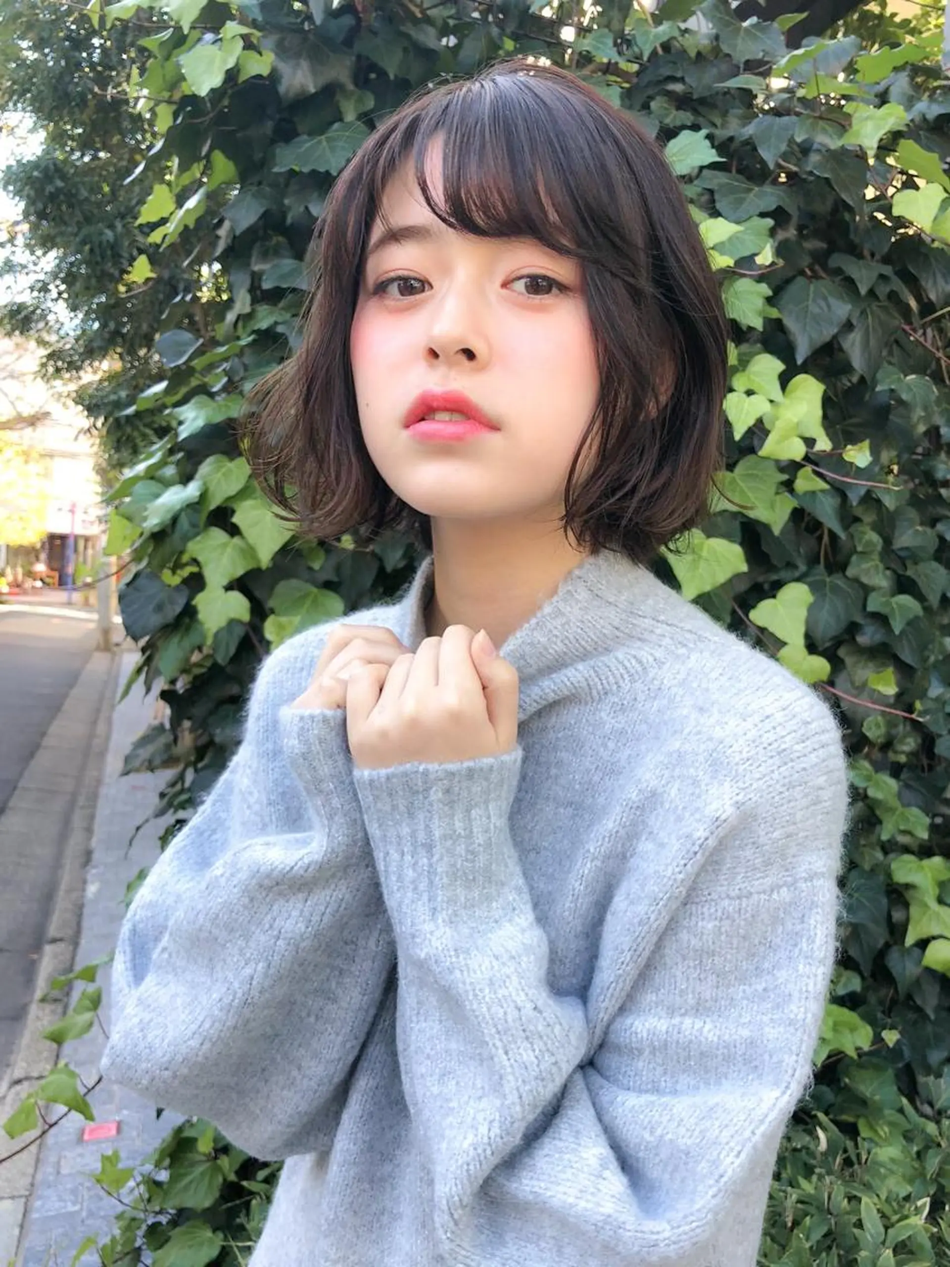 ショート カラー パーマ カット 縮毛矯正 甲斐 敢のヘアスタイル