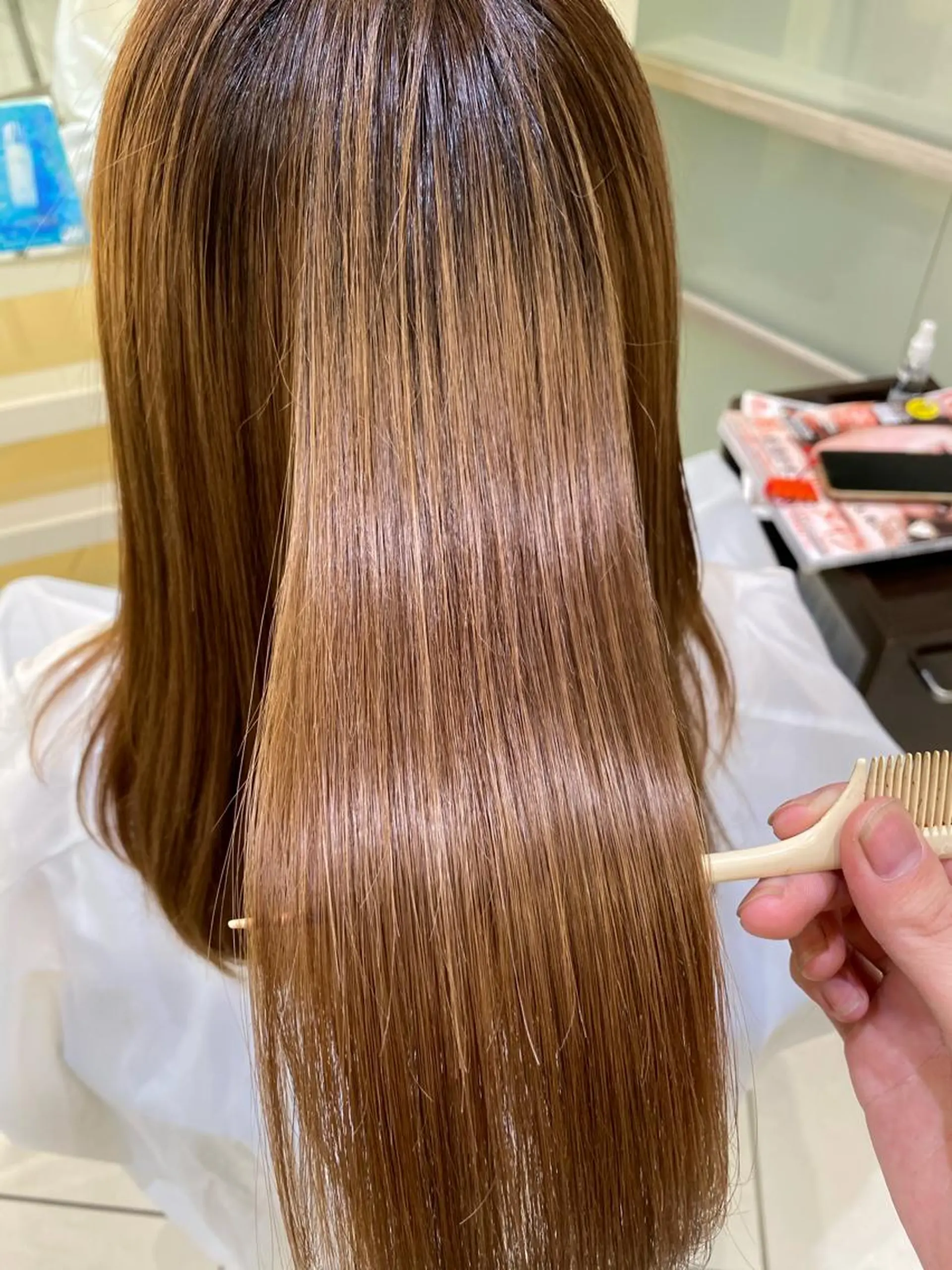 セミロング カラー パーマ ヘアアレンジ メンズ マツエク・マツパ 💎耳ツボジュエリー ×銀座美容室💎のヘアスタイル