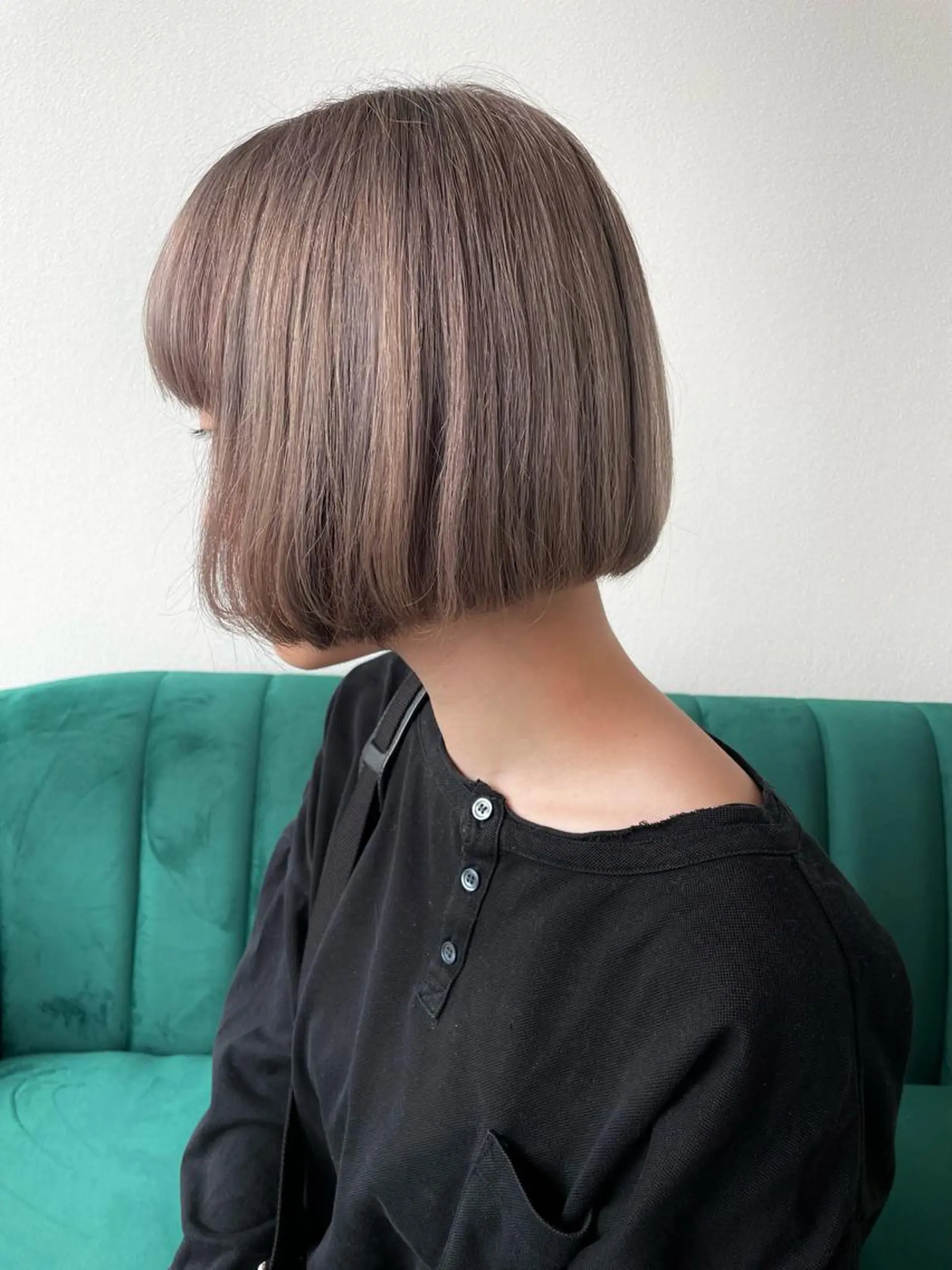 ショート カラー カット 艶カラー🌙縮毛矯正 /ボブ【Reina】のヘアスタイル