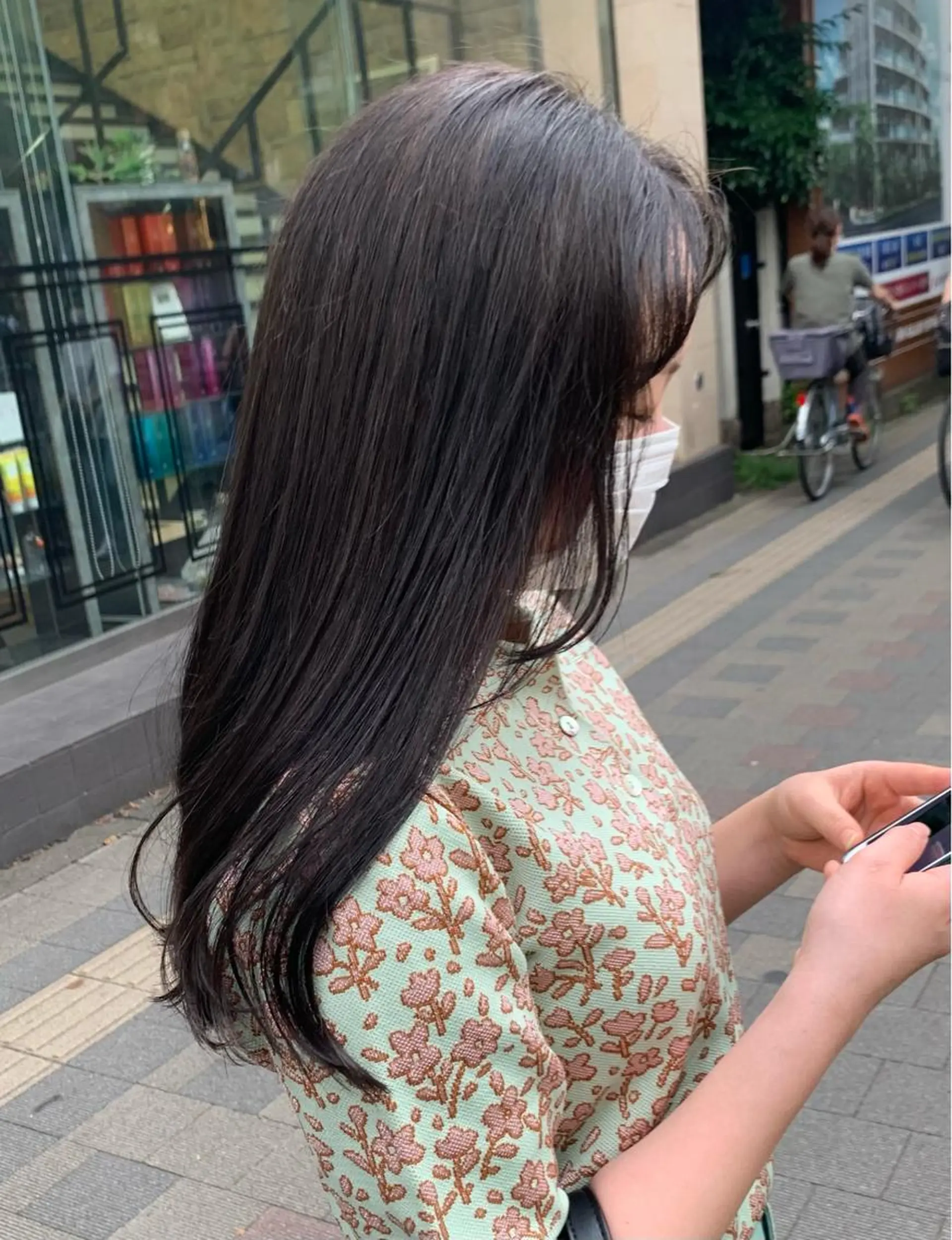 ロング ヘアカラー 海外girl🤎 透明感ベージュmaoのヘアスタイル