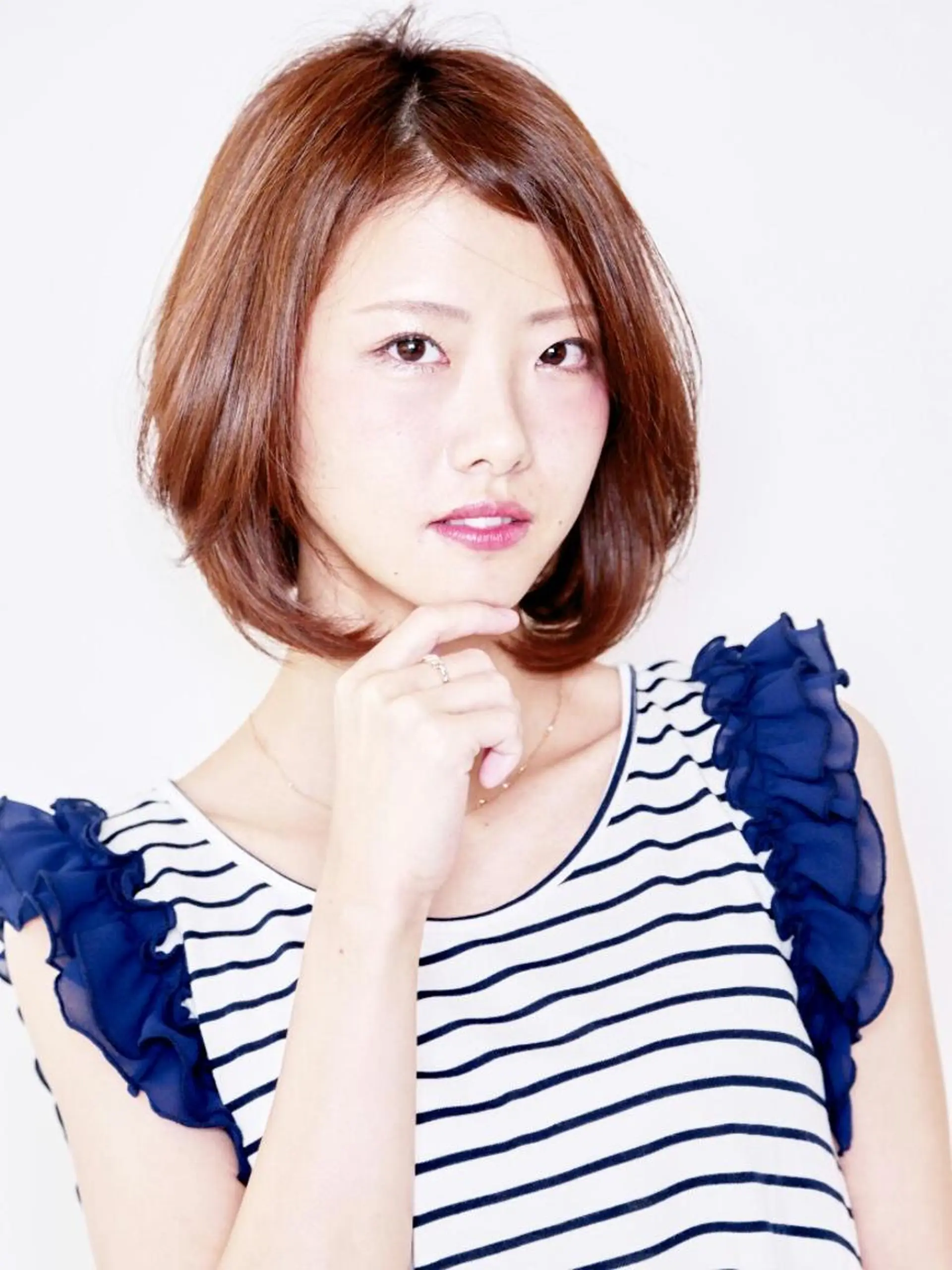 ショート カラー パーマ こせき えみのヘアスタイル