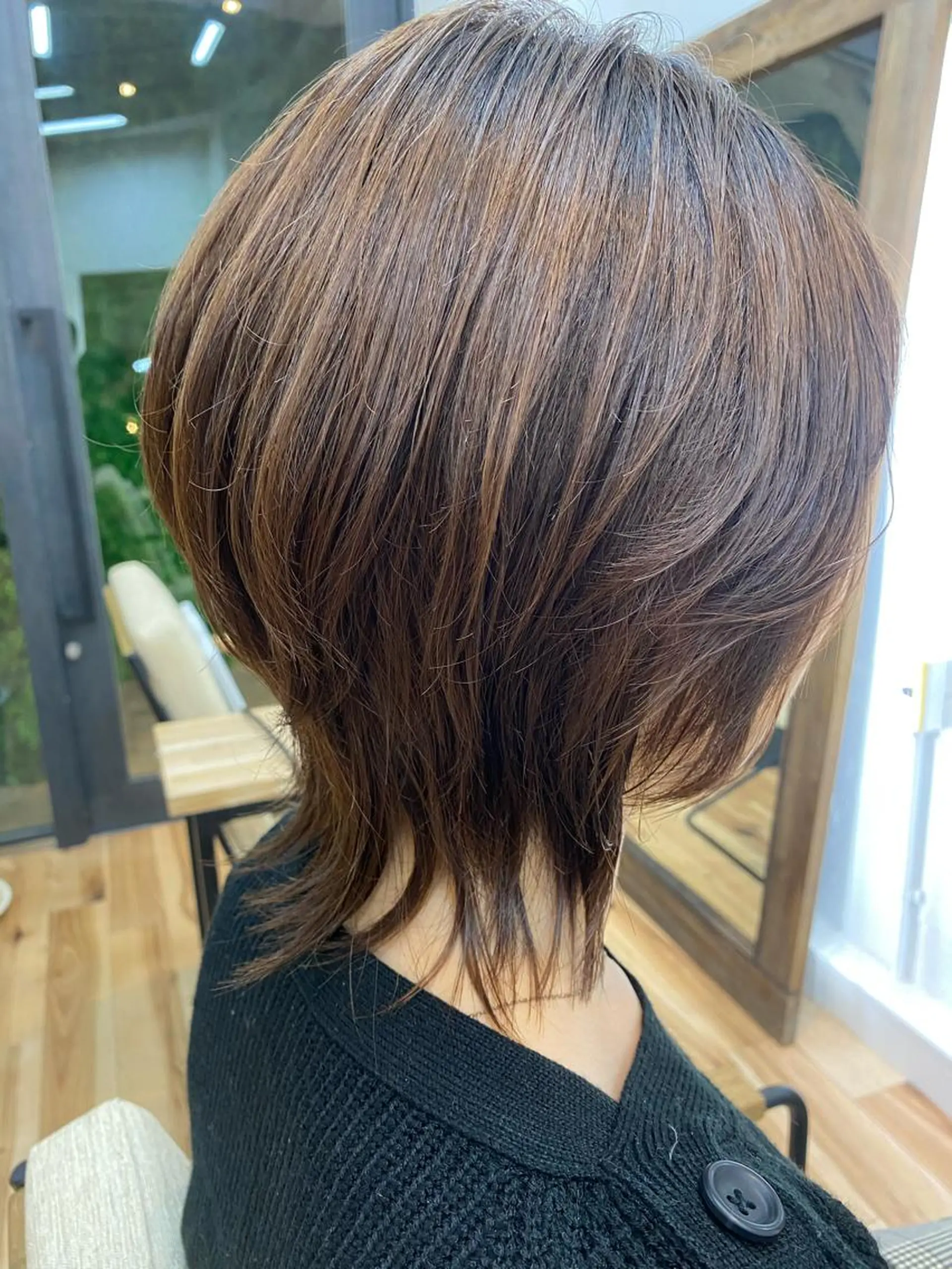 ショート ショートヘア ウルフカット おおつき ありかのヘアスタイル