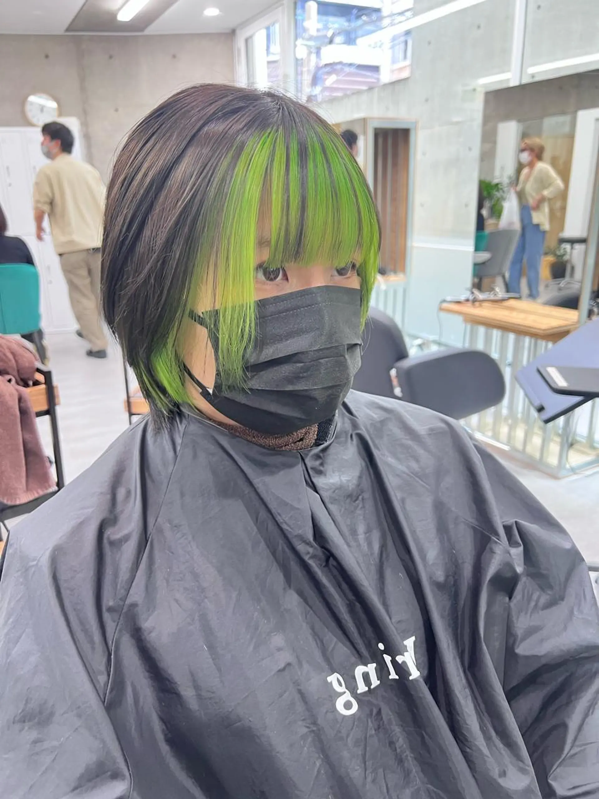 ショート カラー インナーカラー イエローカラー ヘアカラー トリートメント 艶髪✨ブリーチ職人 井手正康のヘアスタイル