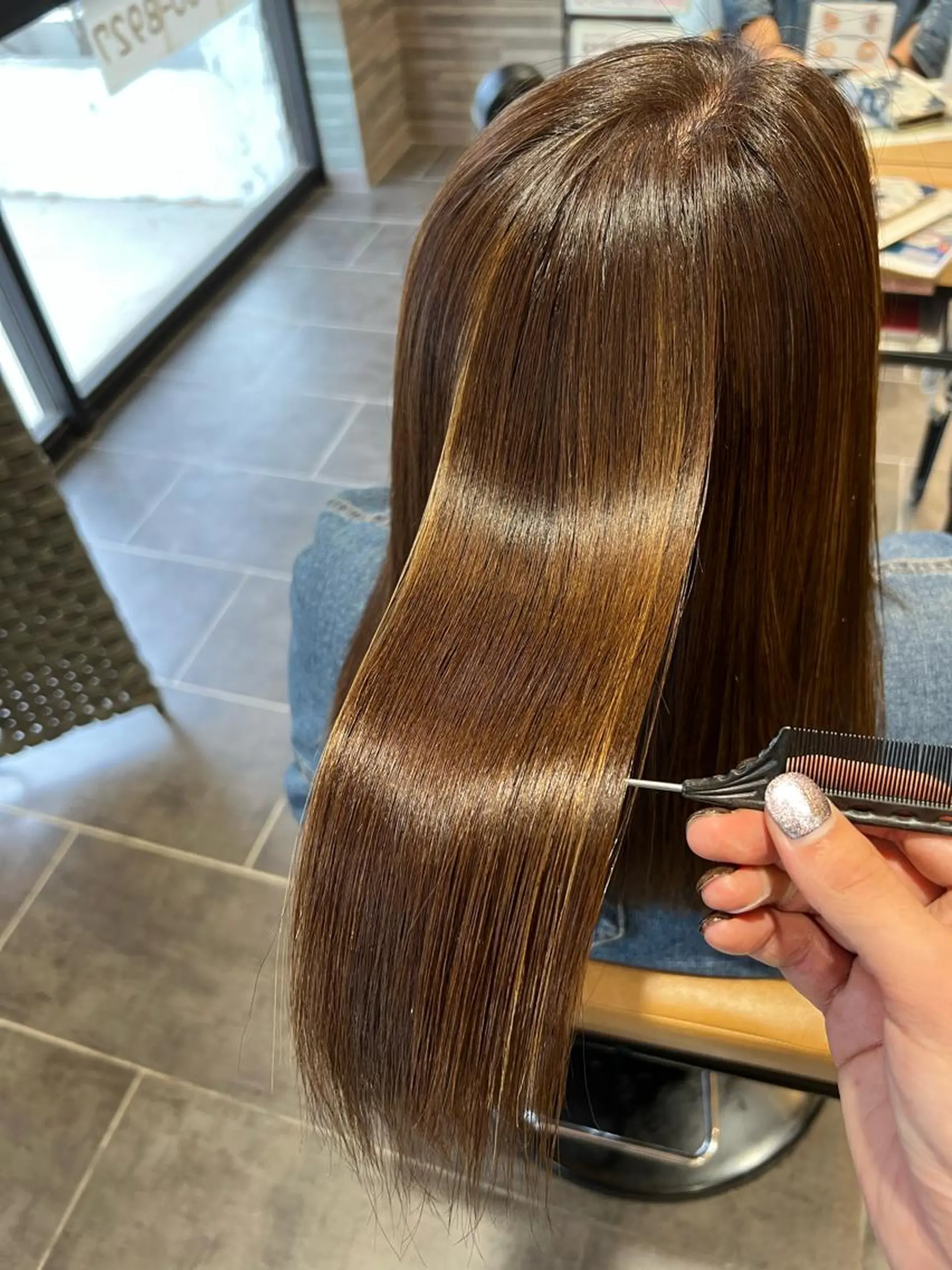 カラー ハイライトカラー ツヤ髪の匠/髪質改善 山本晃太のヘアスタイル