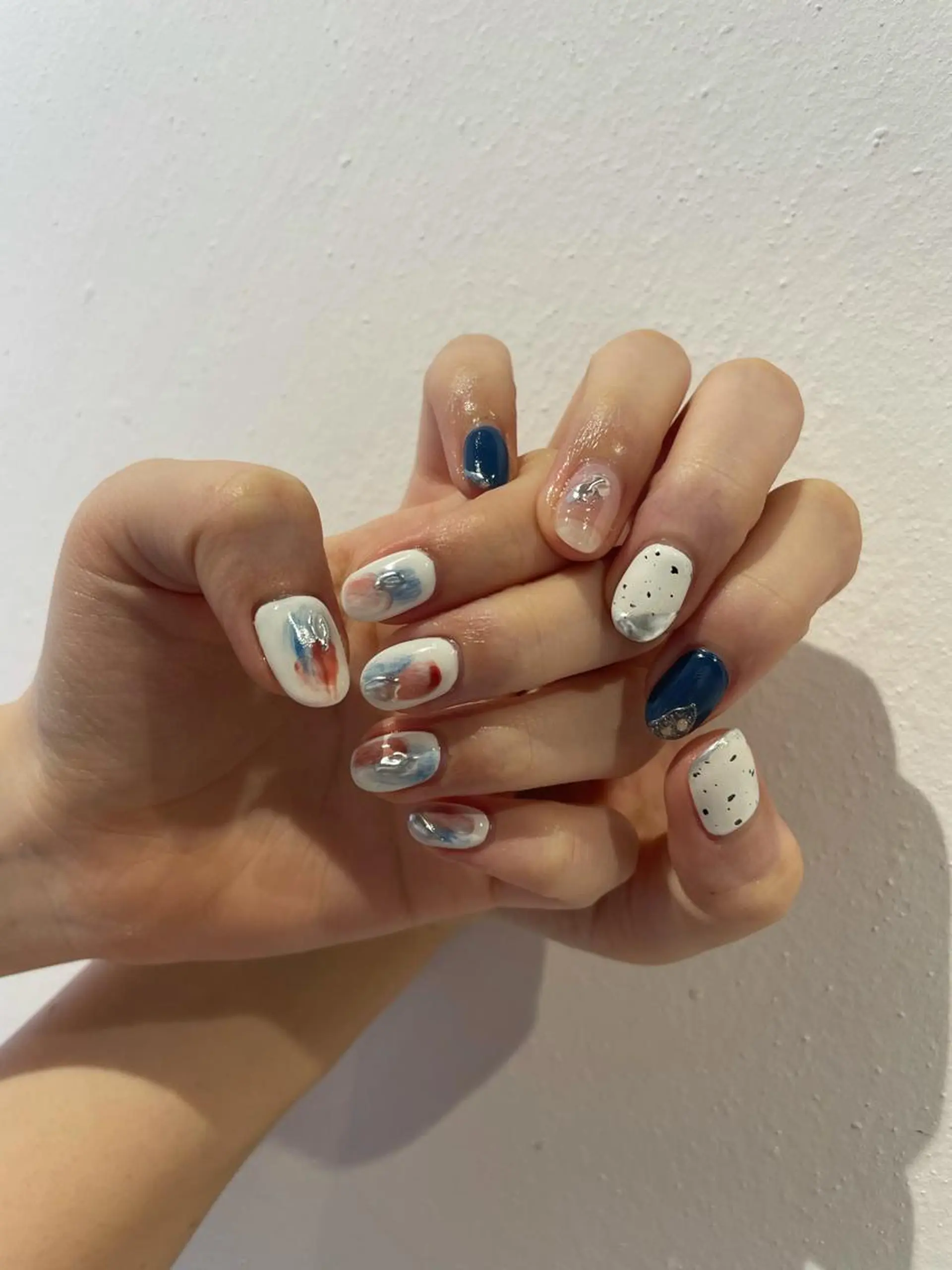 ネイル ミラーネイル 持ち込み ニュアンスネイル ハンドネイル MIUNail YUMIのネイルデザイン
