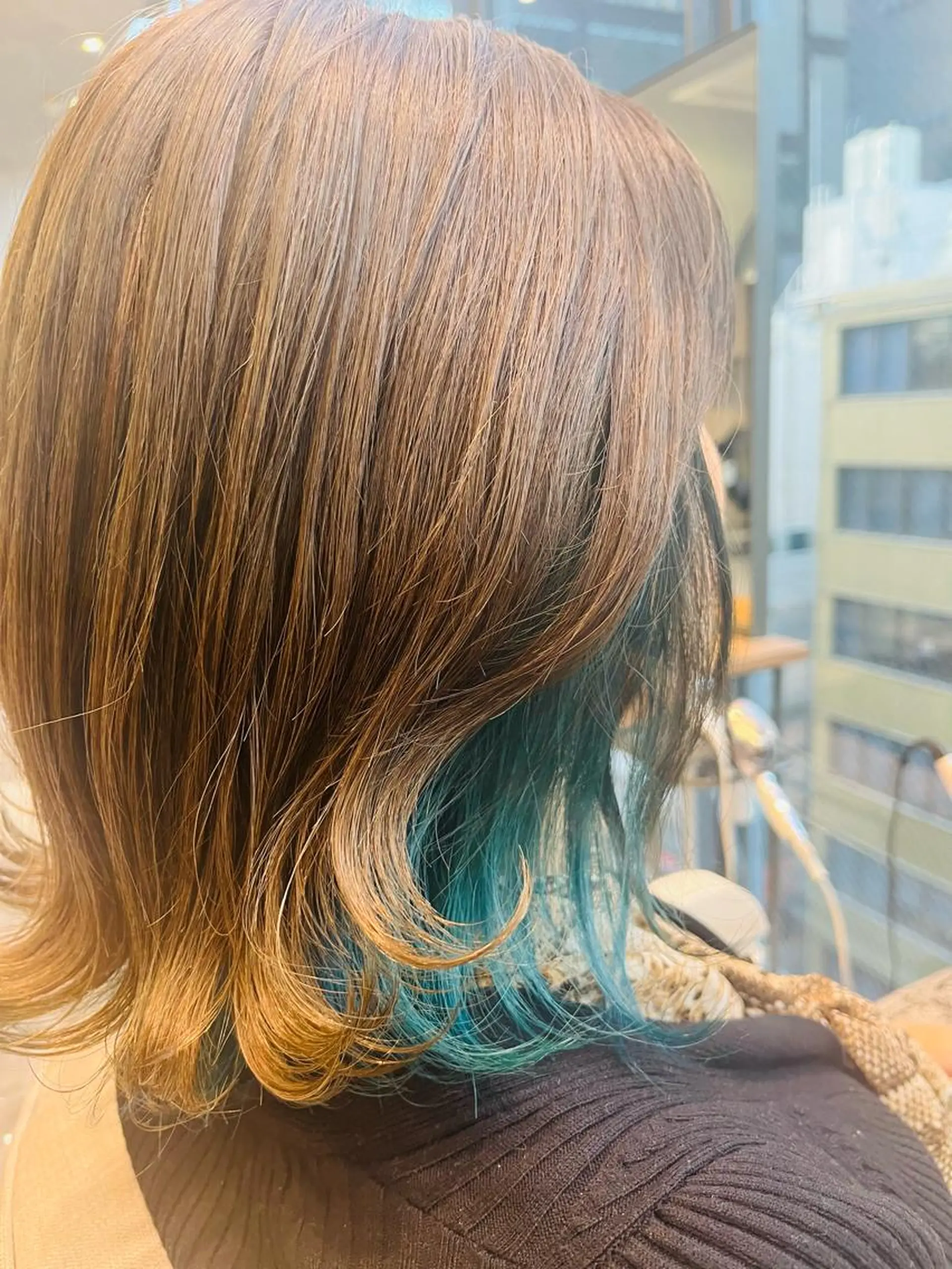 ミディアム カット ヘアカラー トリートメント LucksiMie ginza  明松のヘアスタイル