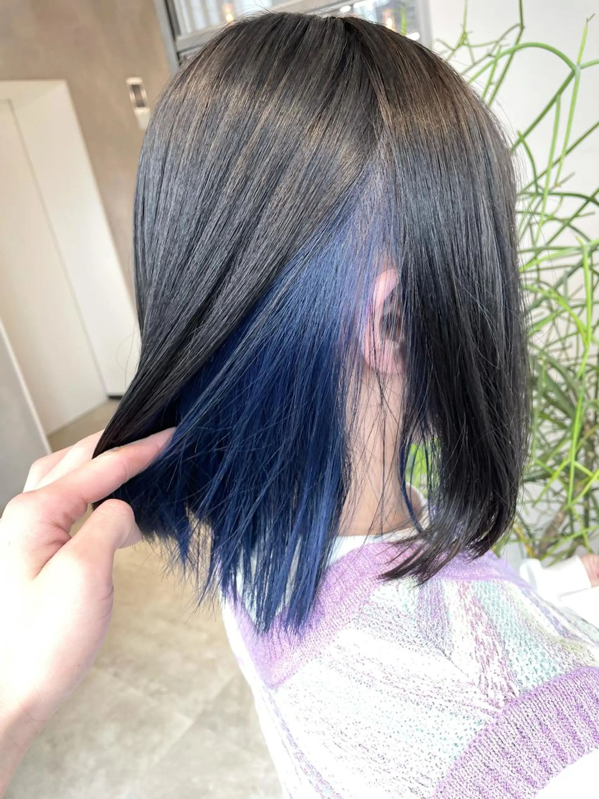 ミディアム カラー ヘアカラー トリートメント ヘアセット ハイトーン×レイヤー /遠藤将太のヘアスタイル