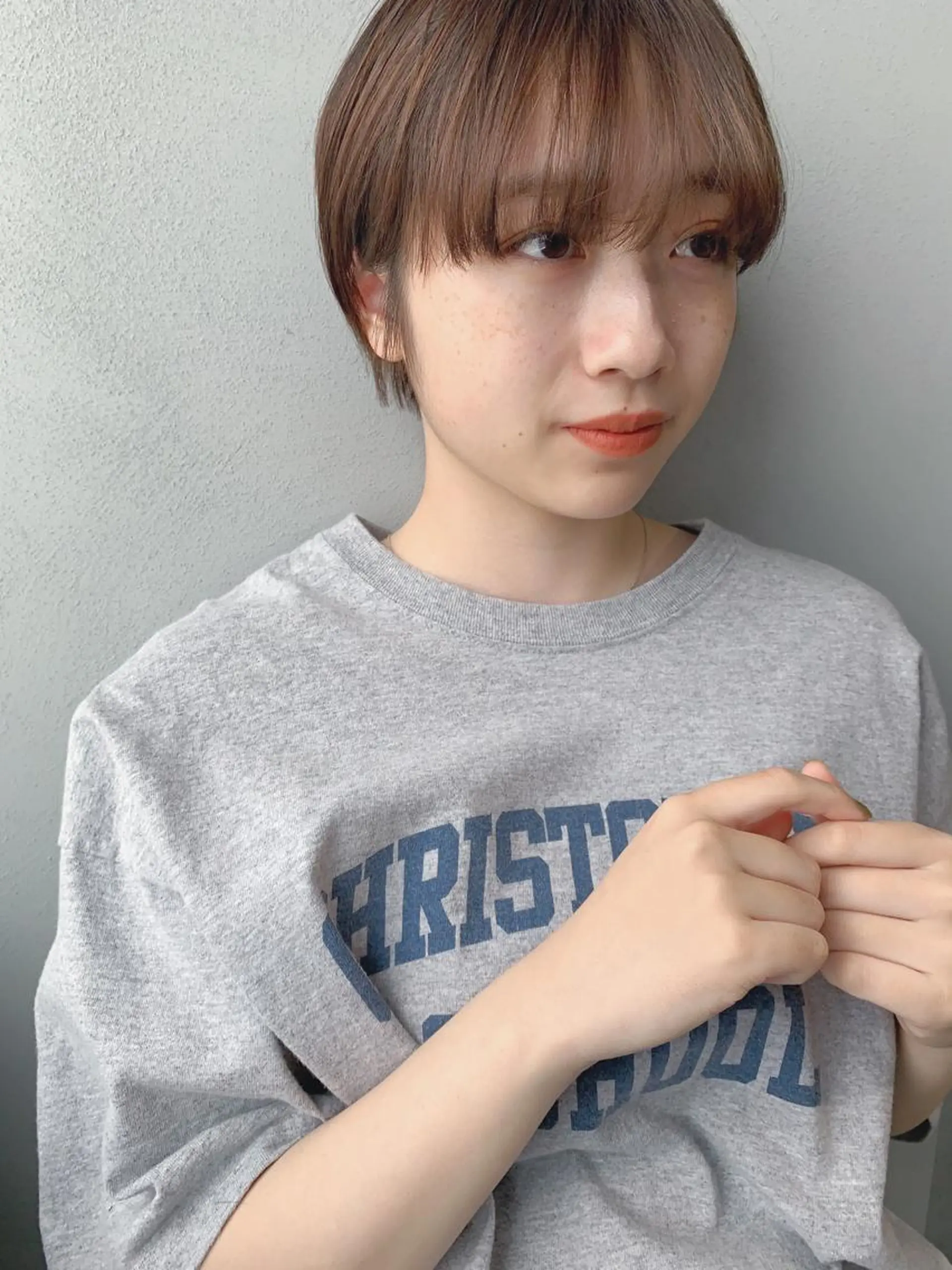 ショート カラー ボブパーマコテ巻き風 パーマNo1深江秀平のヘアスタイル