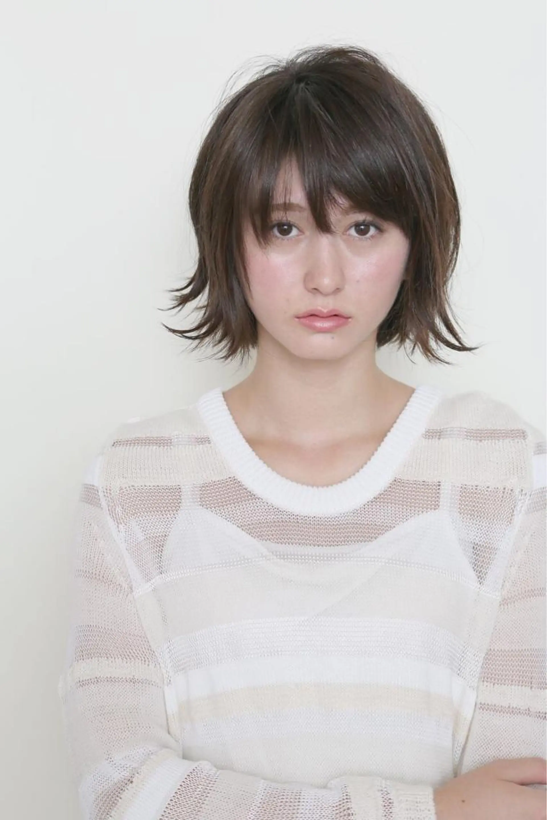 ショート ボブ 外ハネヘア 出川 隆洋のヘアスタイル