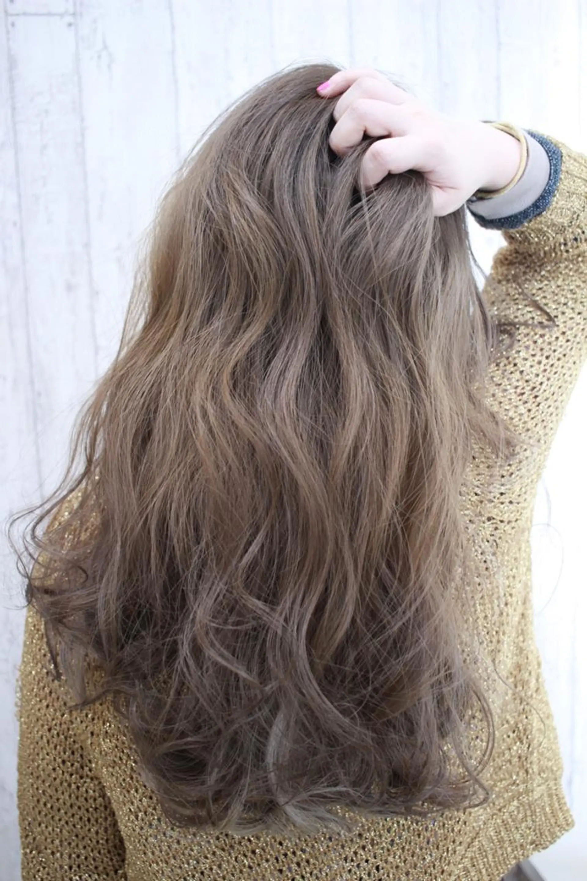 ロング カラー チビ編み込みエクステ シールEXどぅ〜すのヘアスタイル