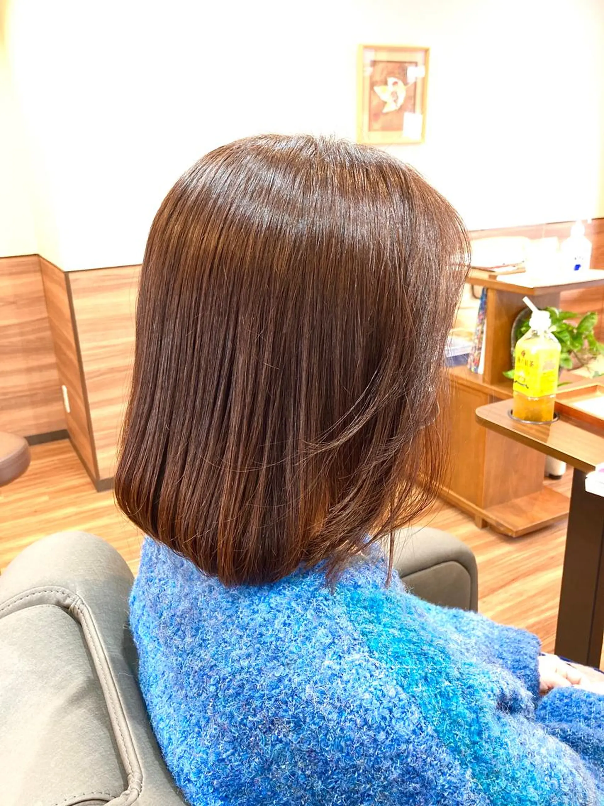 ミディアム カラー ブラウンカラー Annon プライベートサロンのヘアスタイル