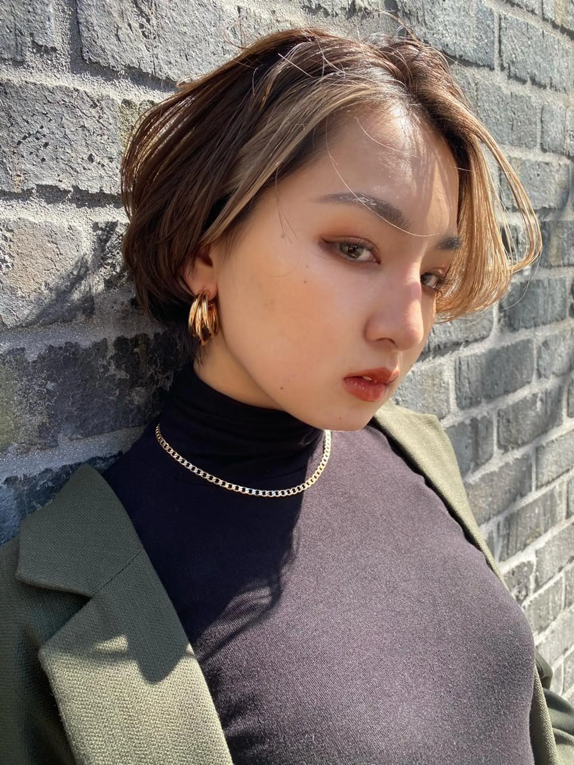ショート カラー ヘアカラー GiseL アンリのヘアスタイル