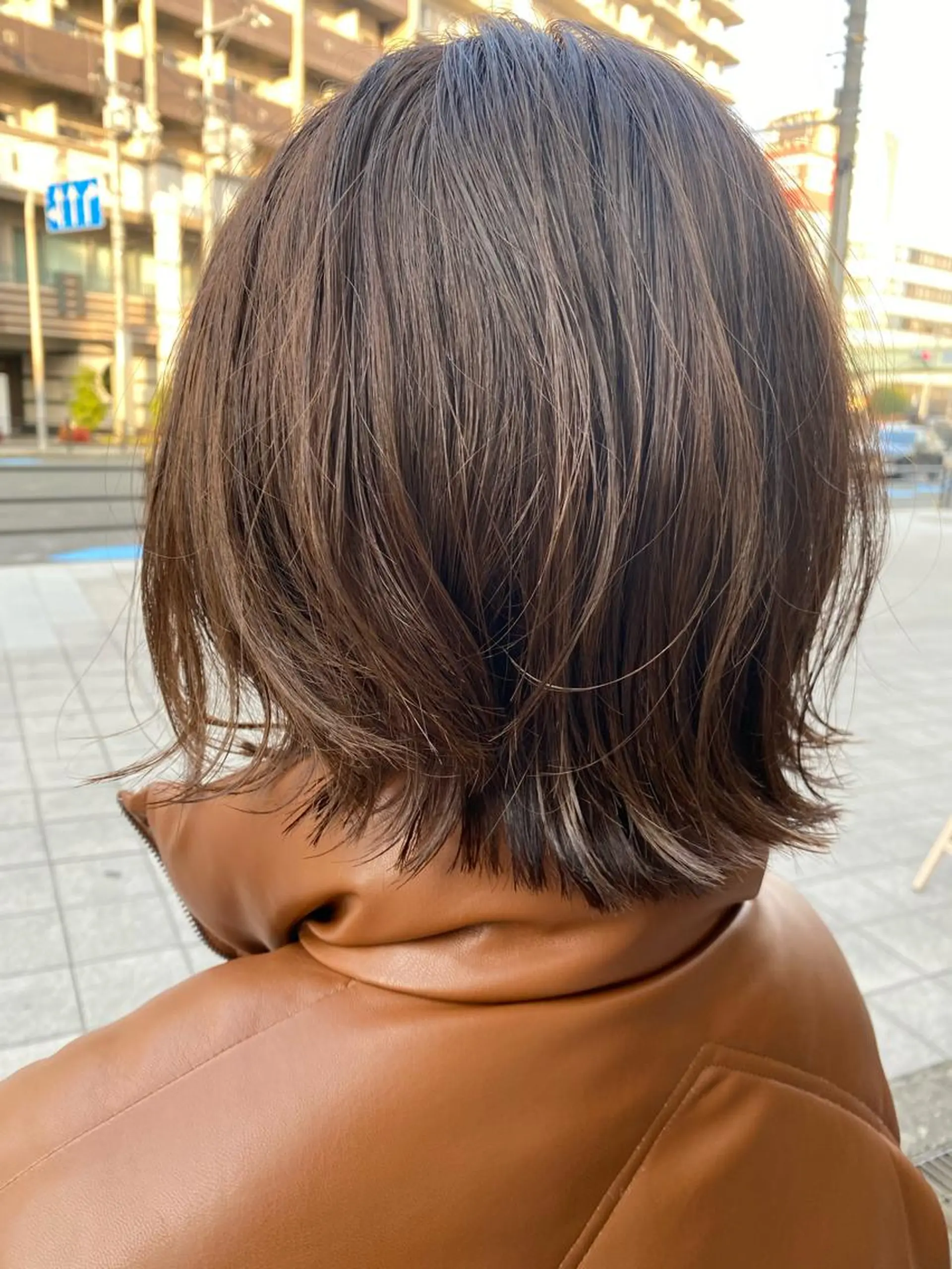 ミディアム カラー 髪質改善 大内翔太のヘアスタイル