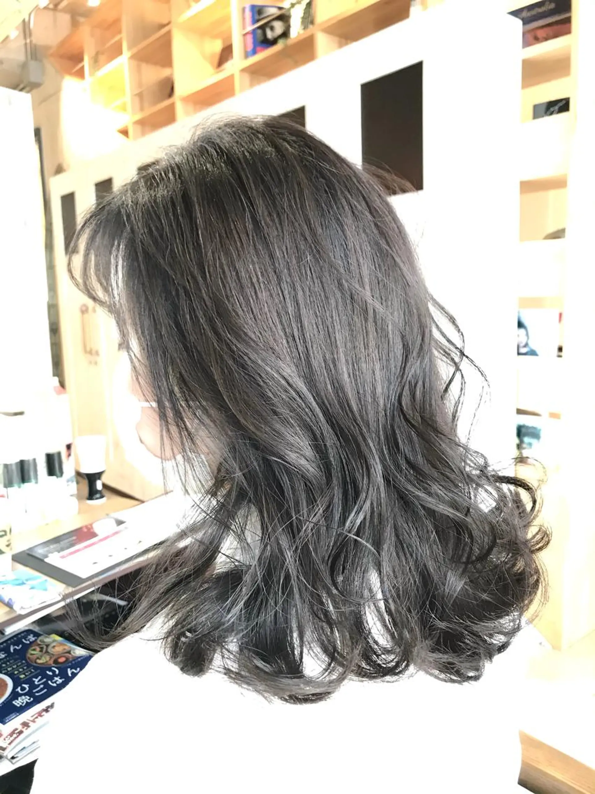セミロング カラー キッズ 似合わせカット トリートメント カット ヘアカラー アドミラルYoshi oのヘアスタイル