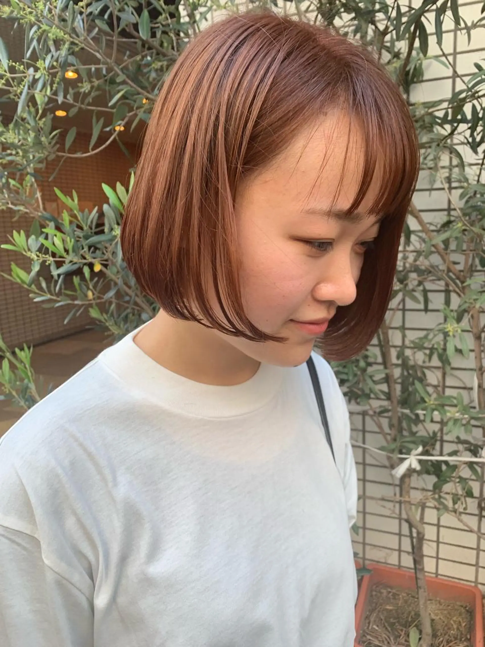 ミディアム カラー ヘアアレンジ 🫧透明感カラー/ ボブ/小笠原汐海🪽のヘアスタイル