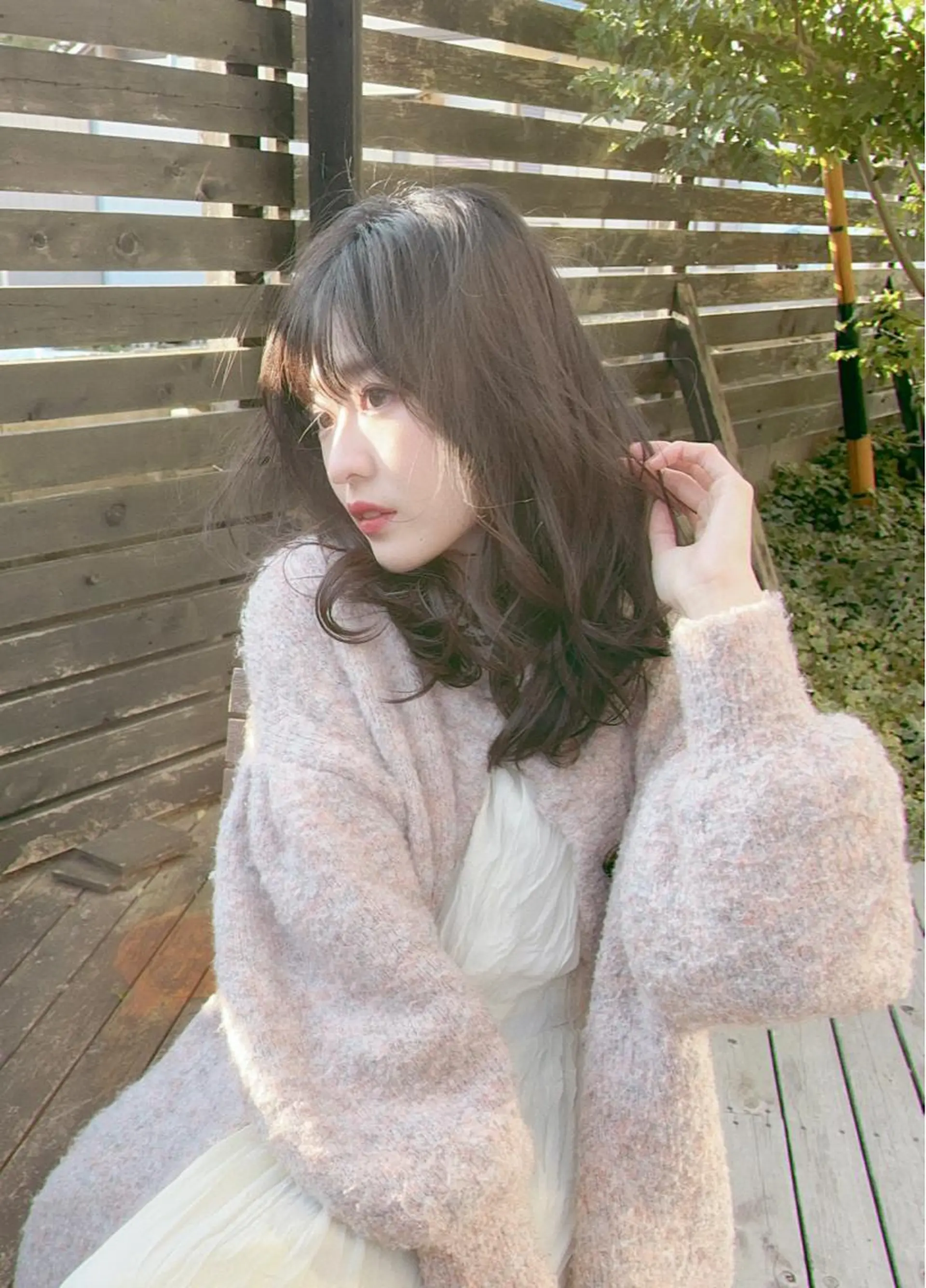 ミディアム カラー ヘアアレンジ 栗林 姫花のヘアスタイル