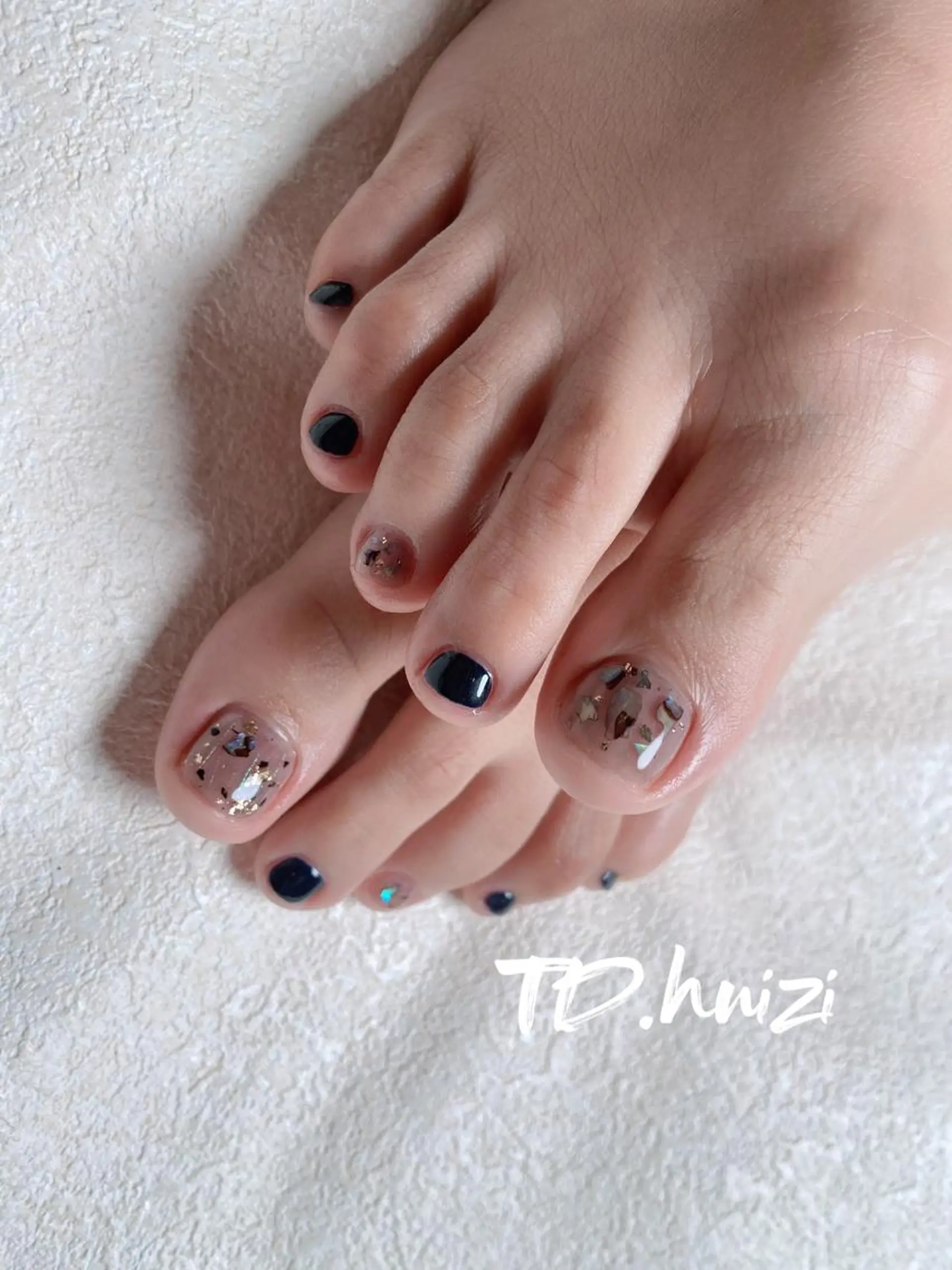 ショート めぐみのネイルサロン スタッフ練習のネイルデザイン