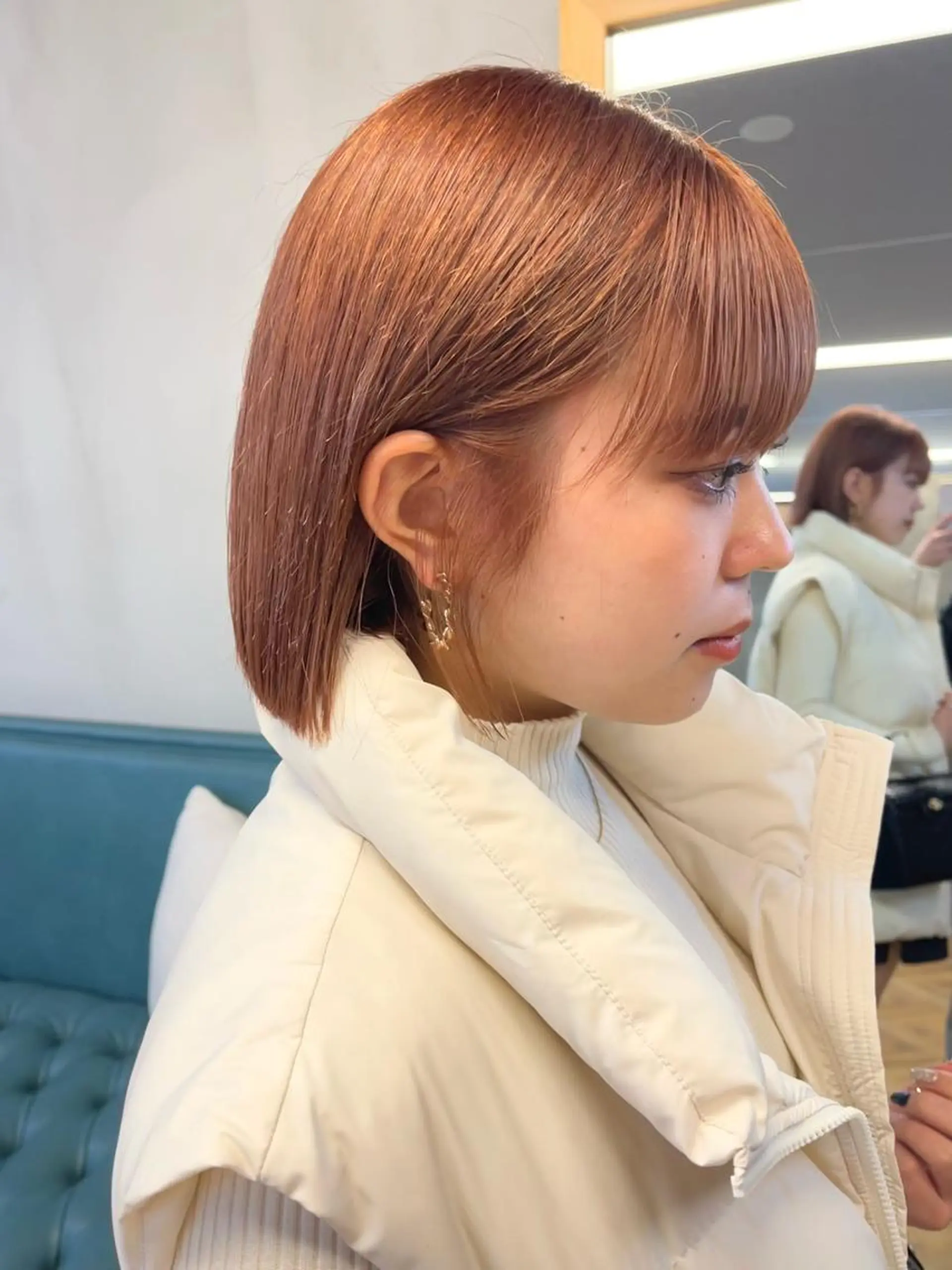 ミディアム カラー ブリーチ ena/ブリーチなし 透明感・レイヤー🎀のヘアスタイル