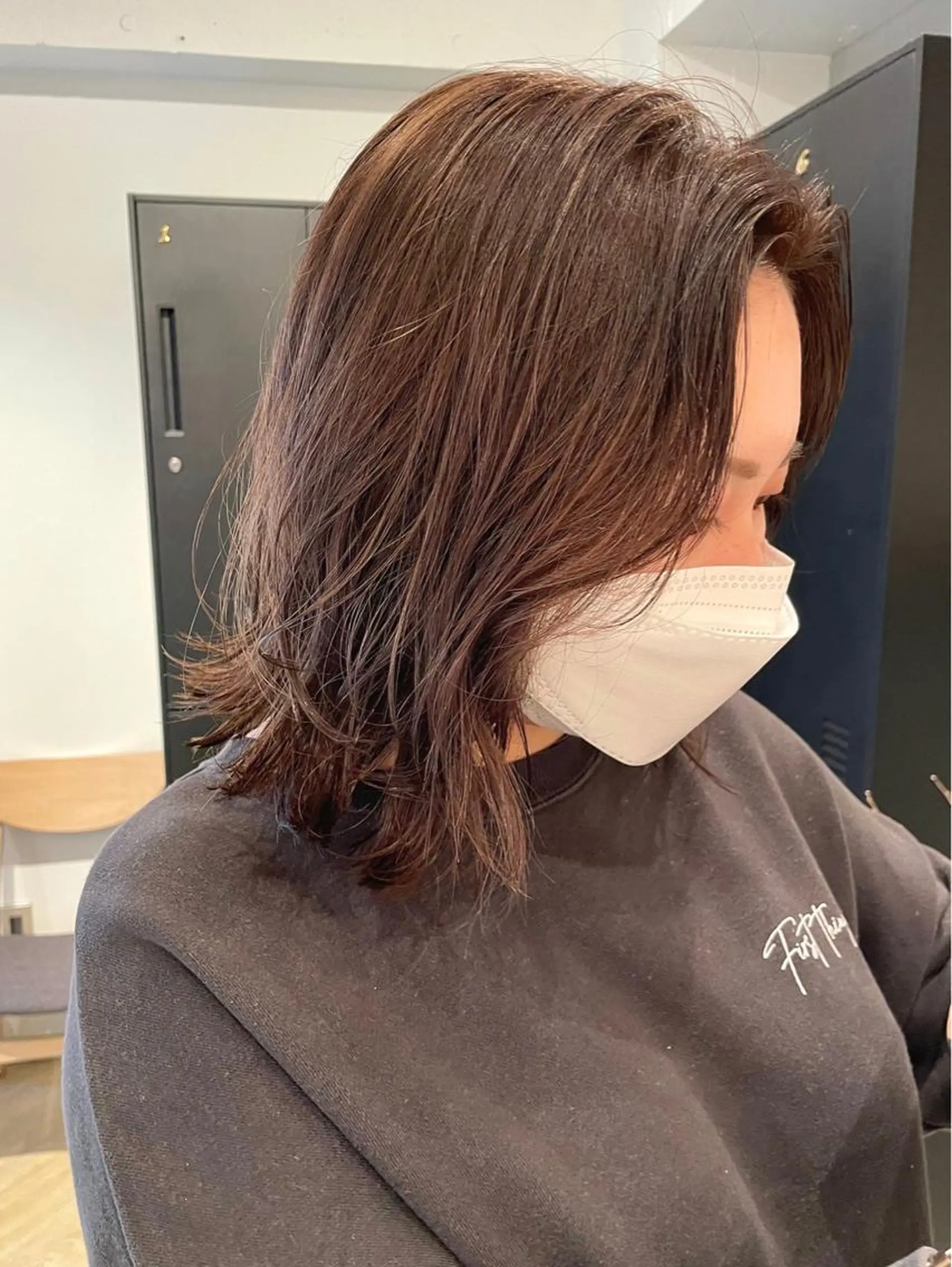 ミディアム カラー ブリーチ ブリーチなしカラー hazuki 🌝のヘアスタイル