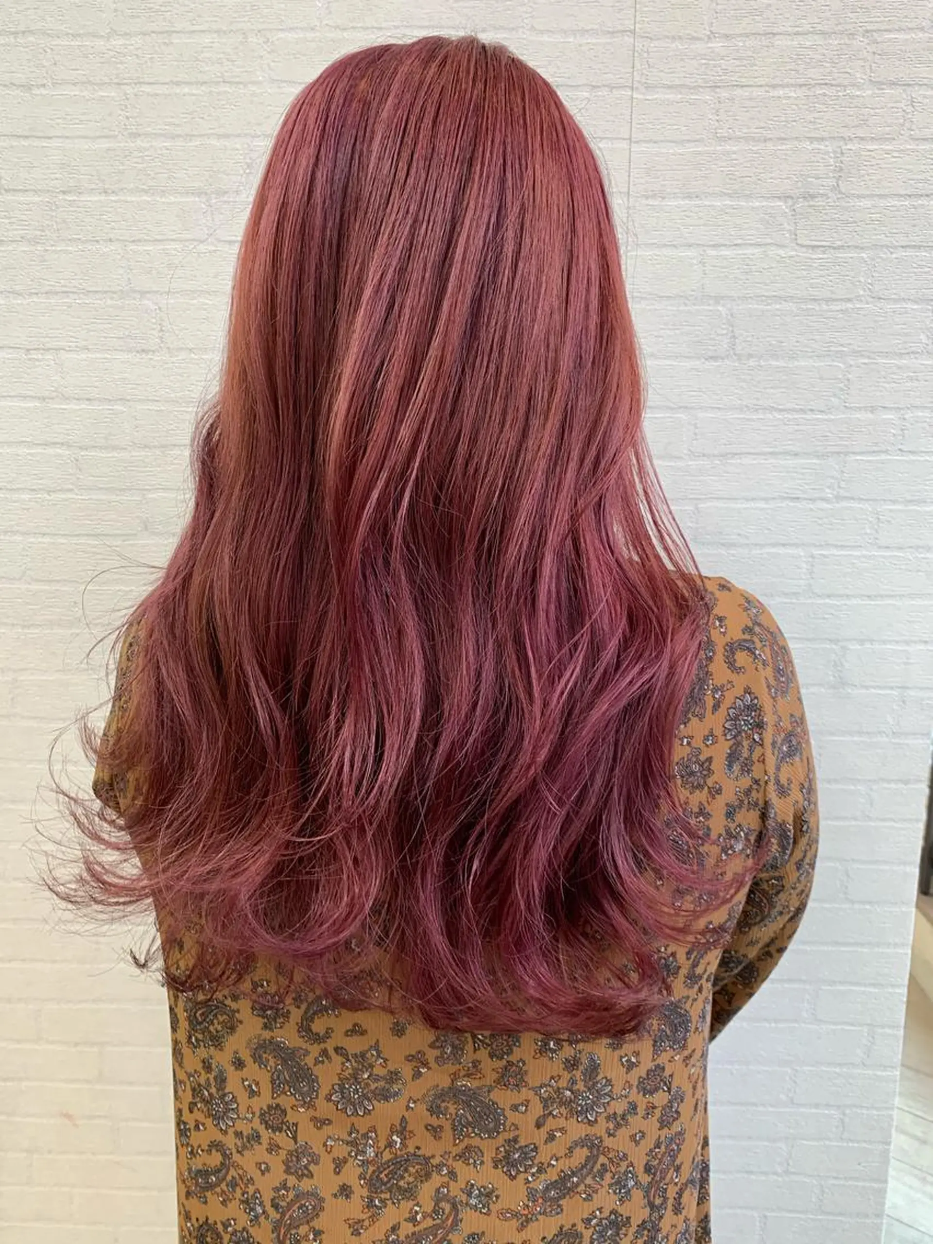 ロング カラー 立川 奈那子のヘアスタイル