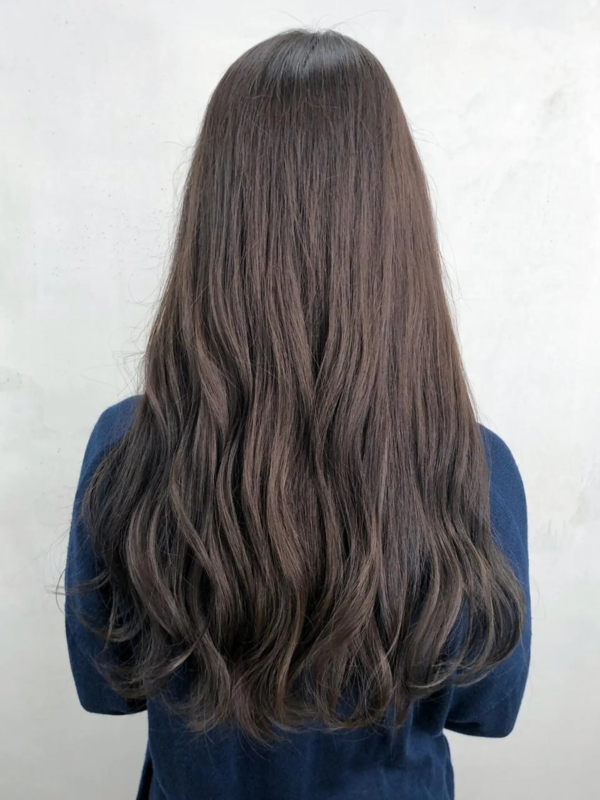 セミロング カラー パーマ ヘアアレンジ グレージュ オリーブグレージュ オリーブグレー ITbyALBUM 中野店のヘアスタイル