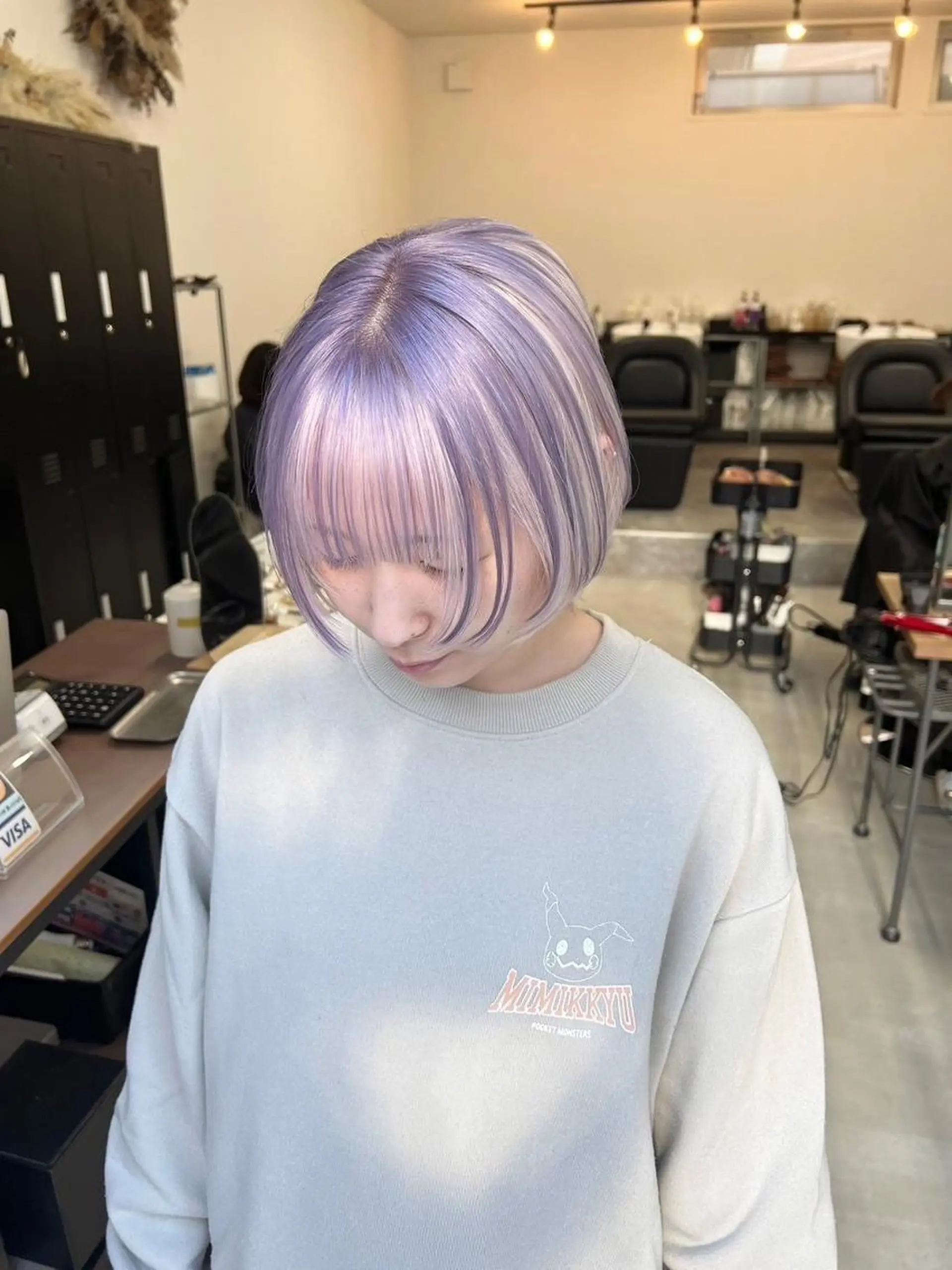 ミディアム 江坂エリア最安値◎ ブリーチ*土田のヘアスタイル