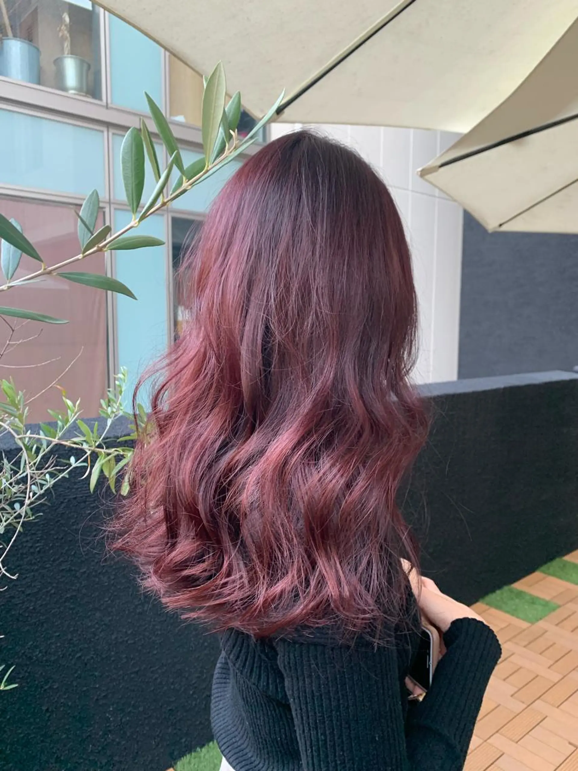 セミロング カラー ヘアアレンジ カット ヘアカラー トリートメント kei/透明感カラー /ベージュ/インナーのヘアスタイル