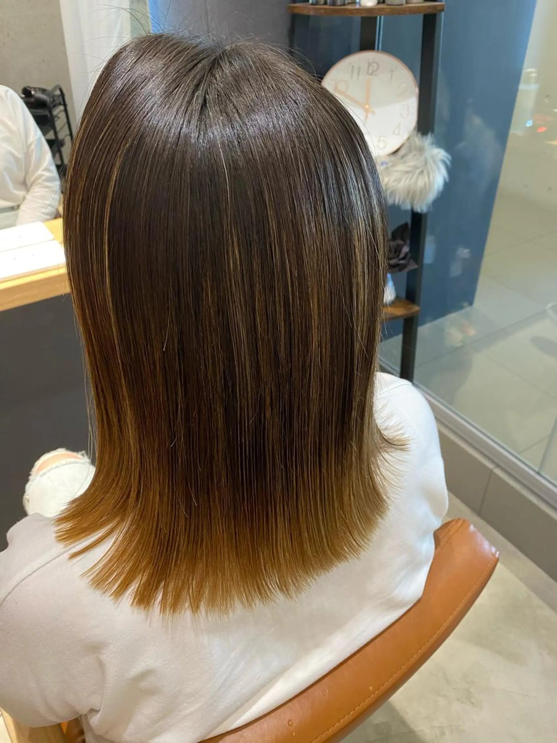 ミディアム パーマ くせ毛 縮毛矯正 カット 縮毛矯正 トリートメント 田中 アキオのヘアスタイル