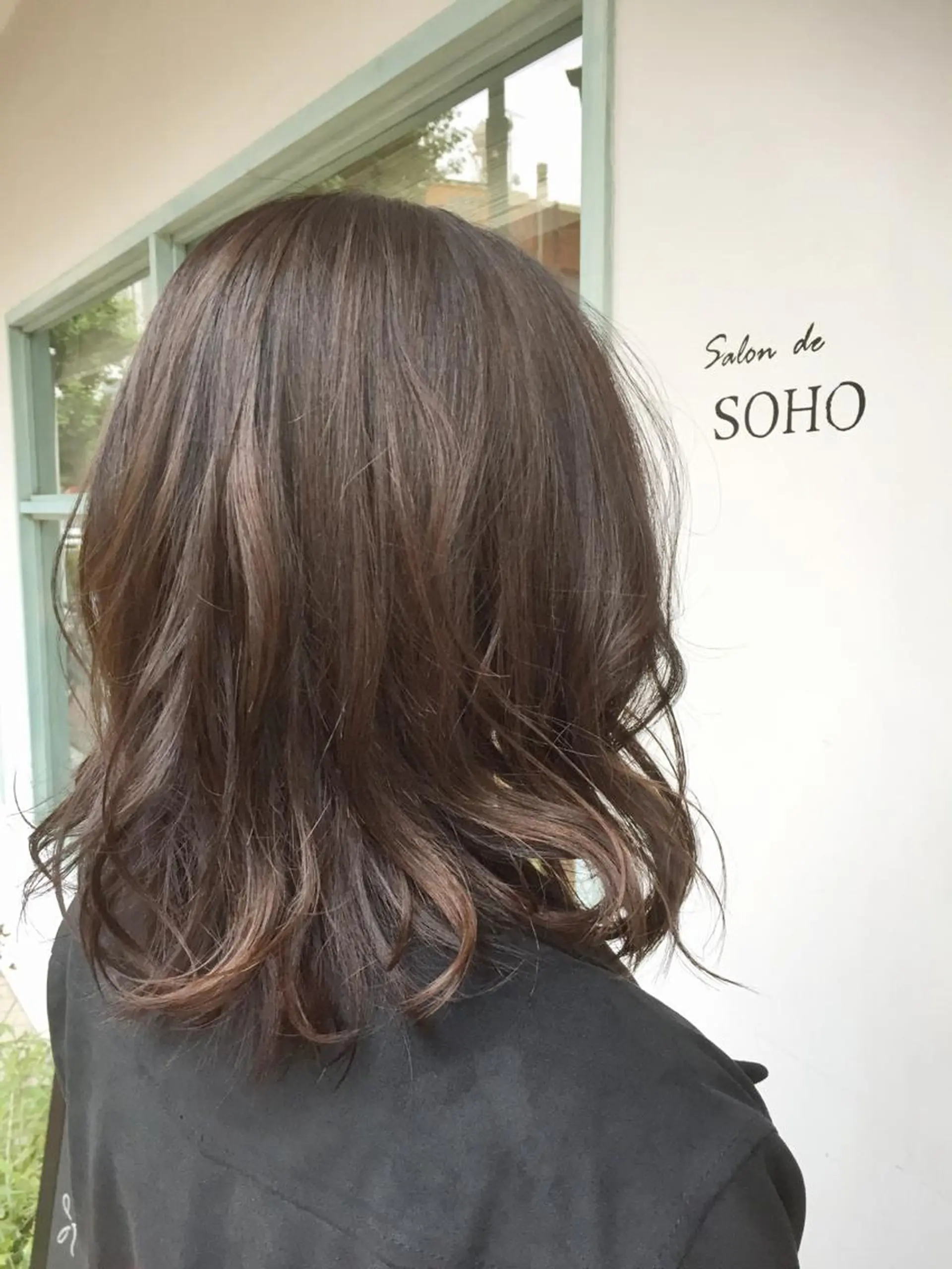 ミディアム カラー アッシュ ハイライトカラー ハイライト ◇おの あすか◇のヘアスタイル