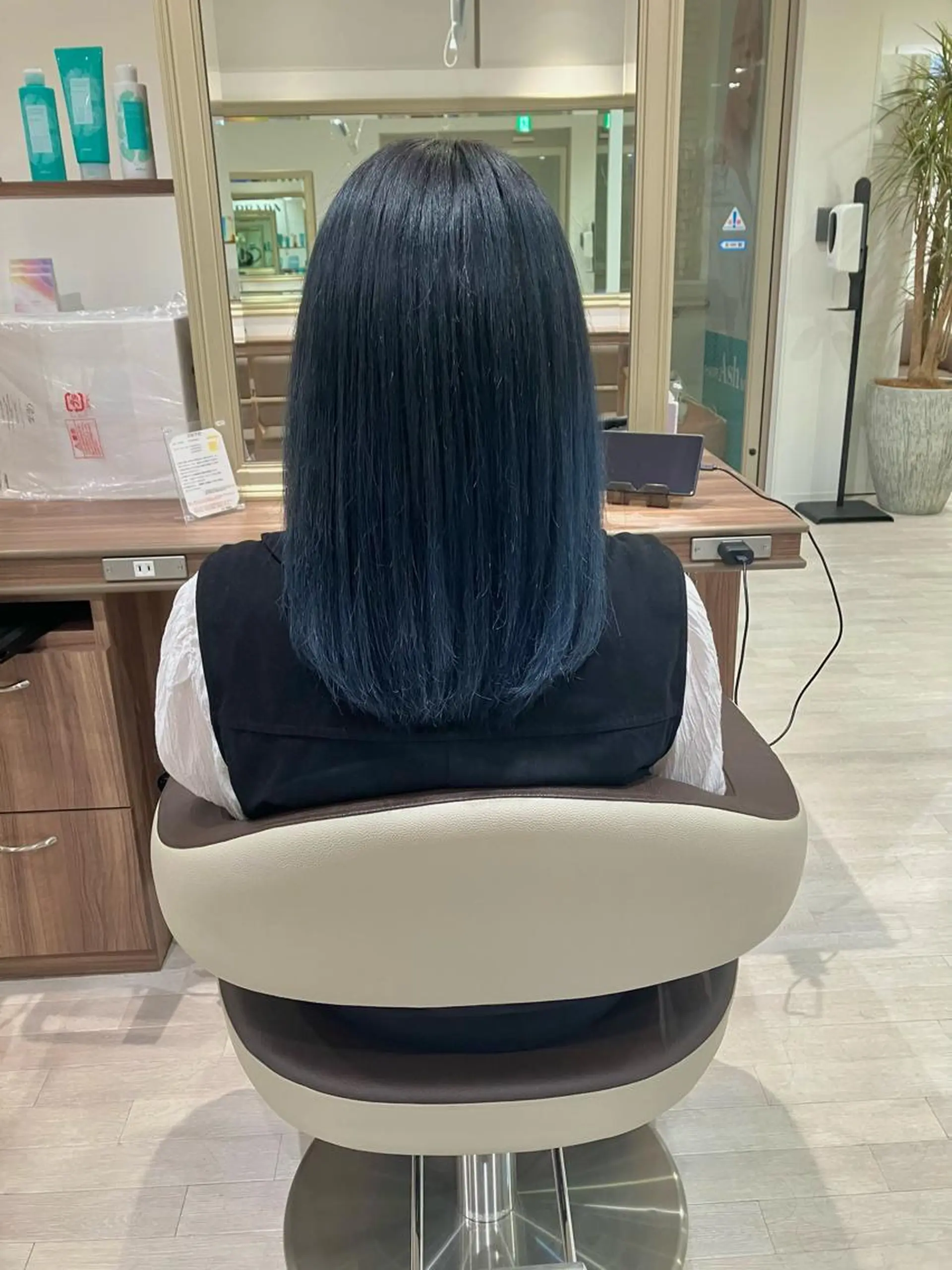 セミロング カラー ヘアカラー 雅/ダブルカラー/ 白髪ぼかしハイライトのヘアスタイル