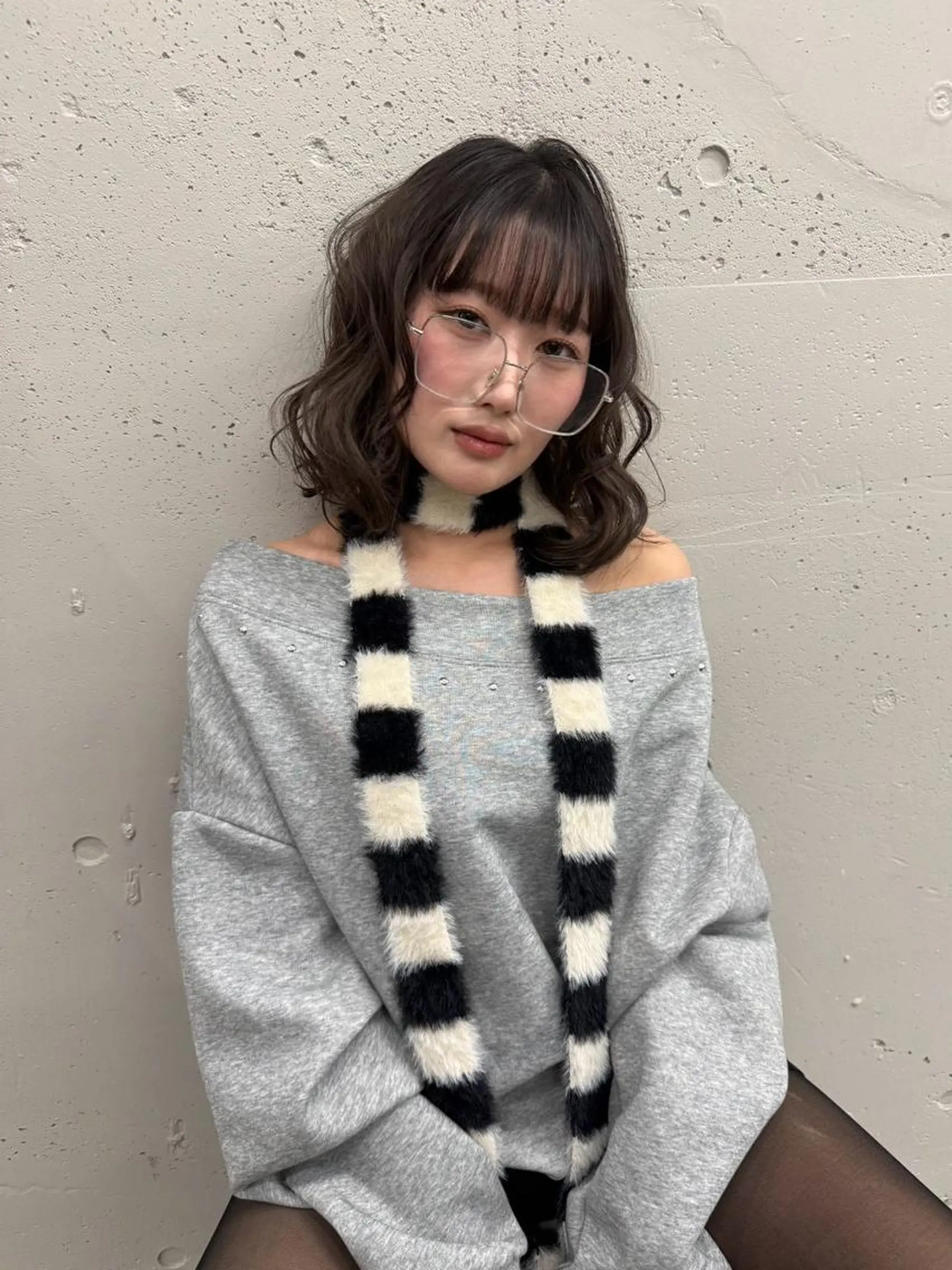 カラー セミロング 透明感カラー グレージュ モカグレージュ ヘアカラー トリートメント 透明感🪽艶カラー☆ トレンドヘア✨のヘアスタイル