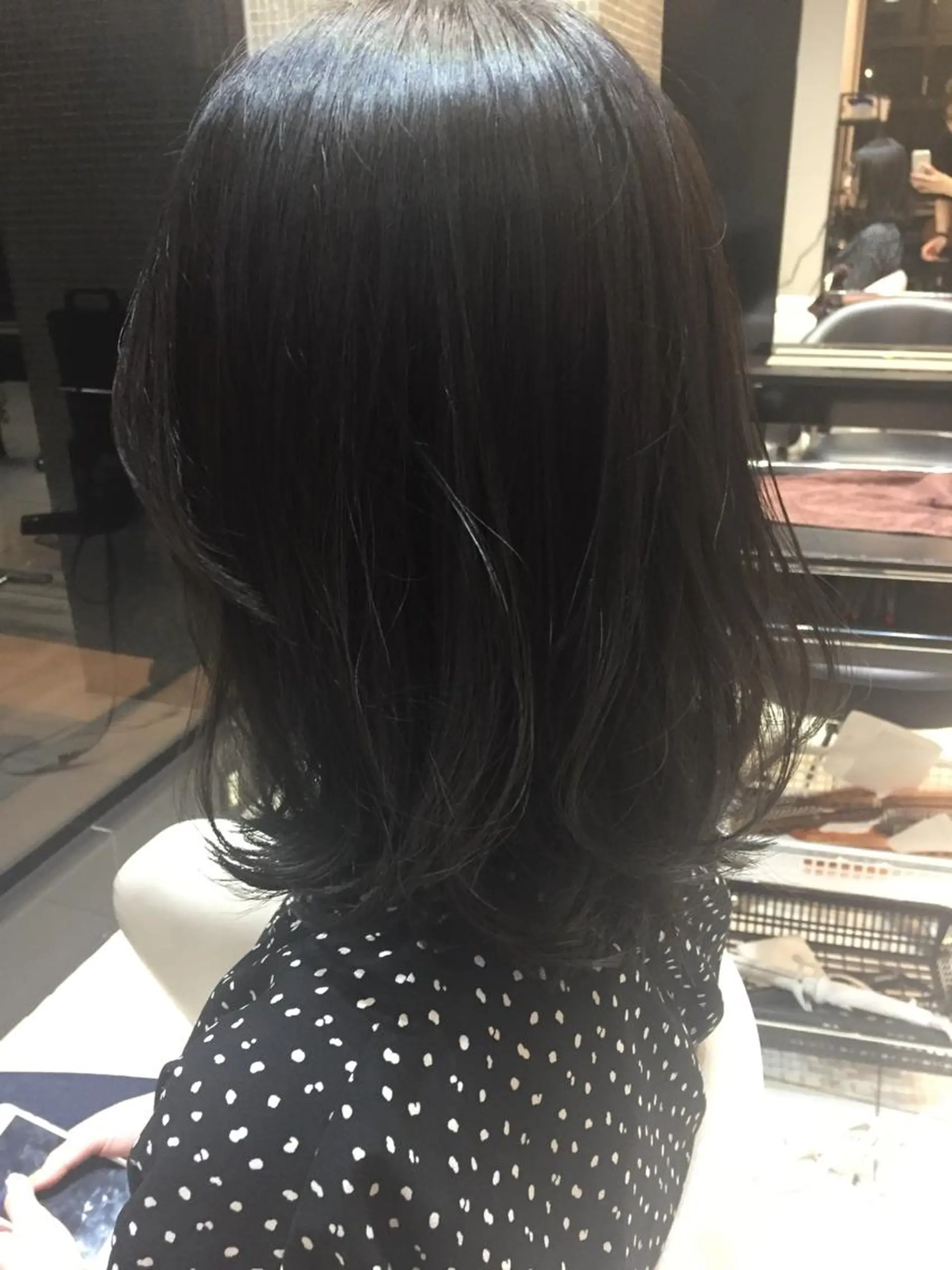 ミディアム カラー カット ヘアカラー トリートメント natsu fujinoのヘアスタイル