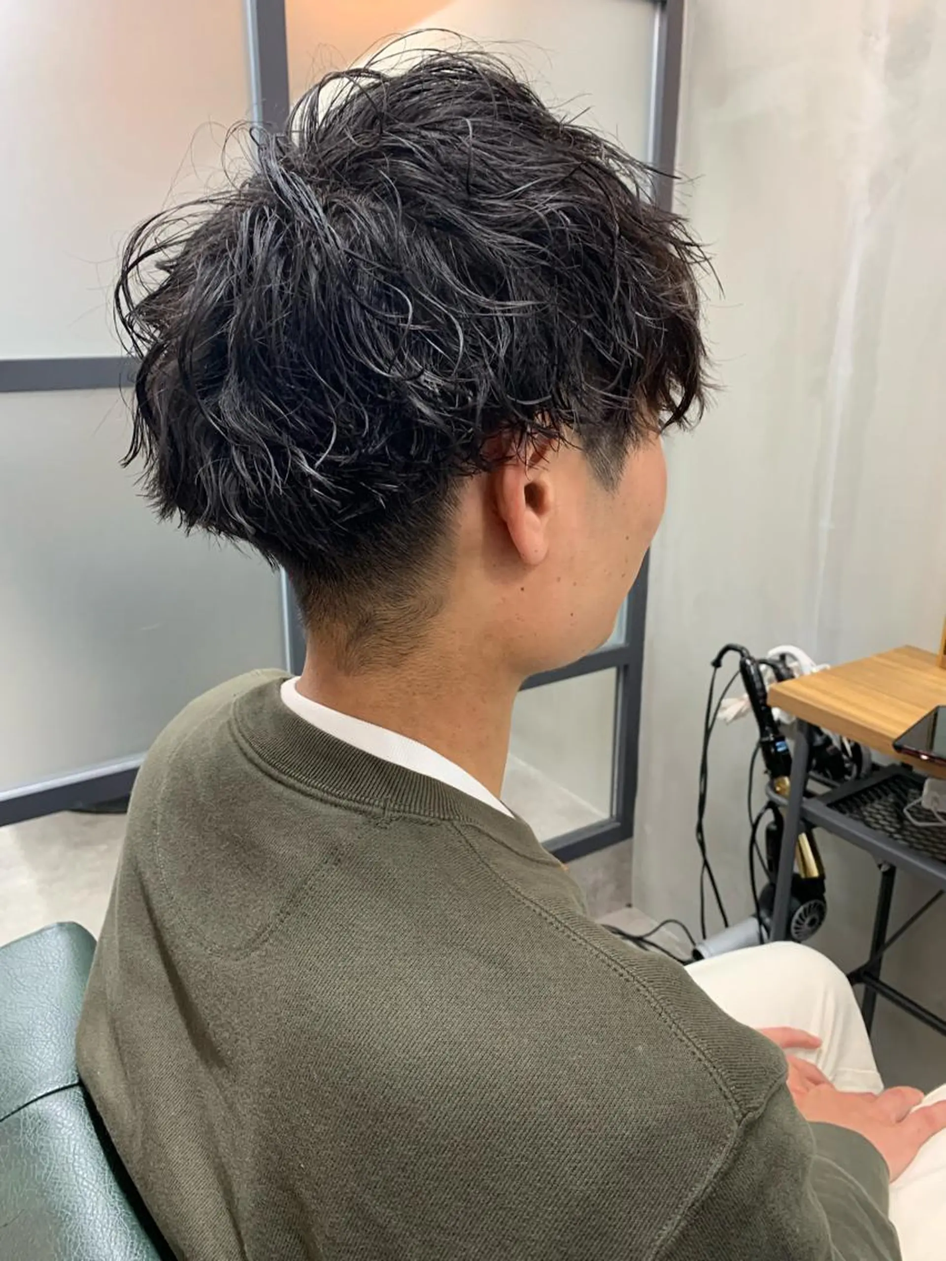 ショート パーマ メンズ カット パーマ 【S.BROOM】 店長　西川徹のヘアスタイル