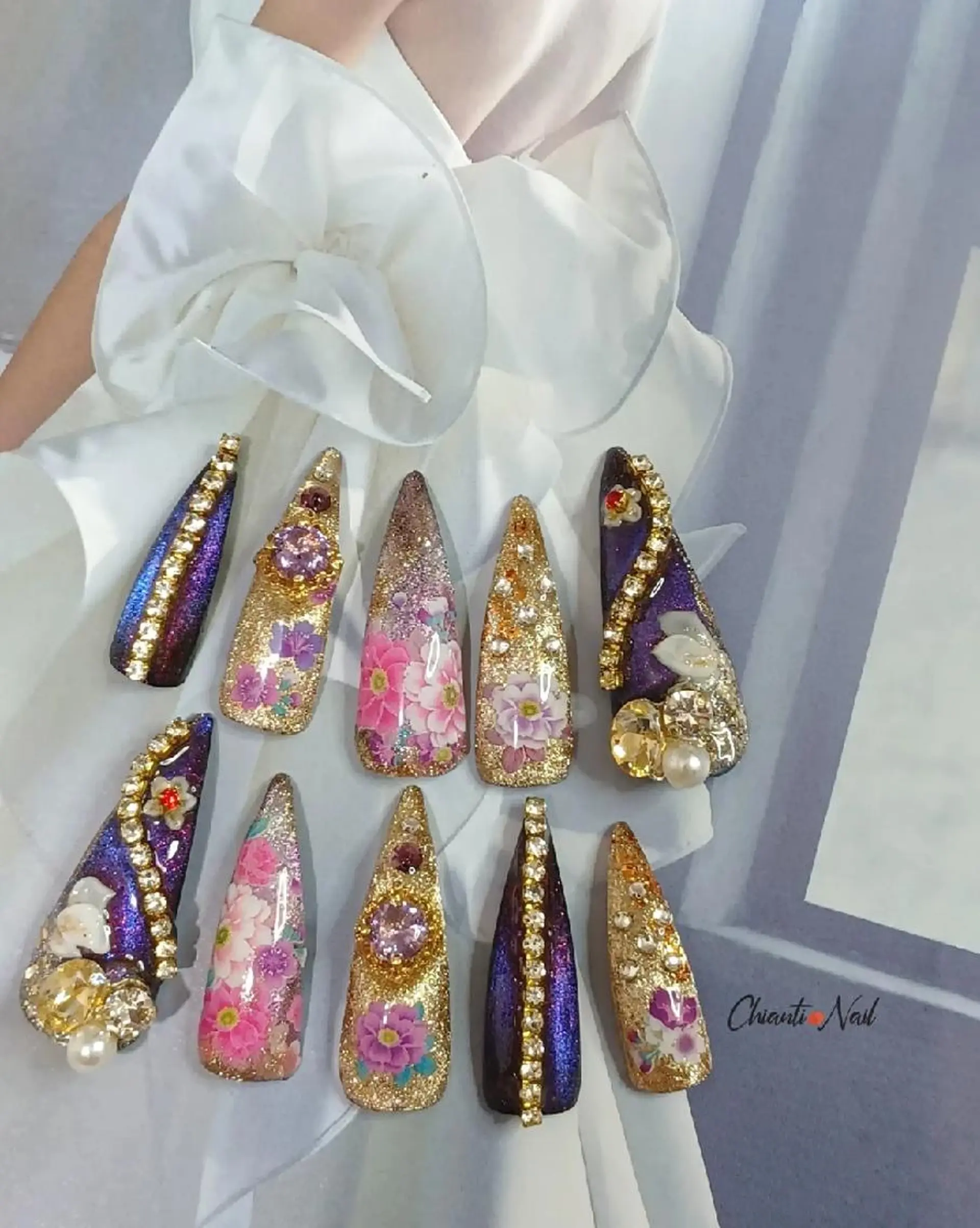 ネイル ネイルチップ ブライダルネイル Chianti Nailのネイルデザイン